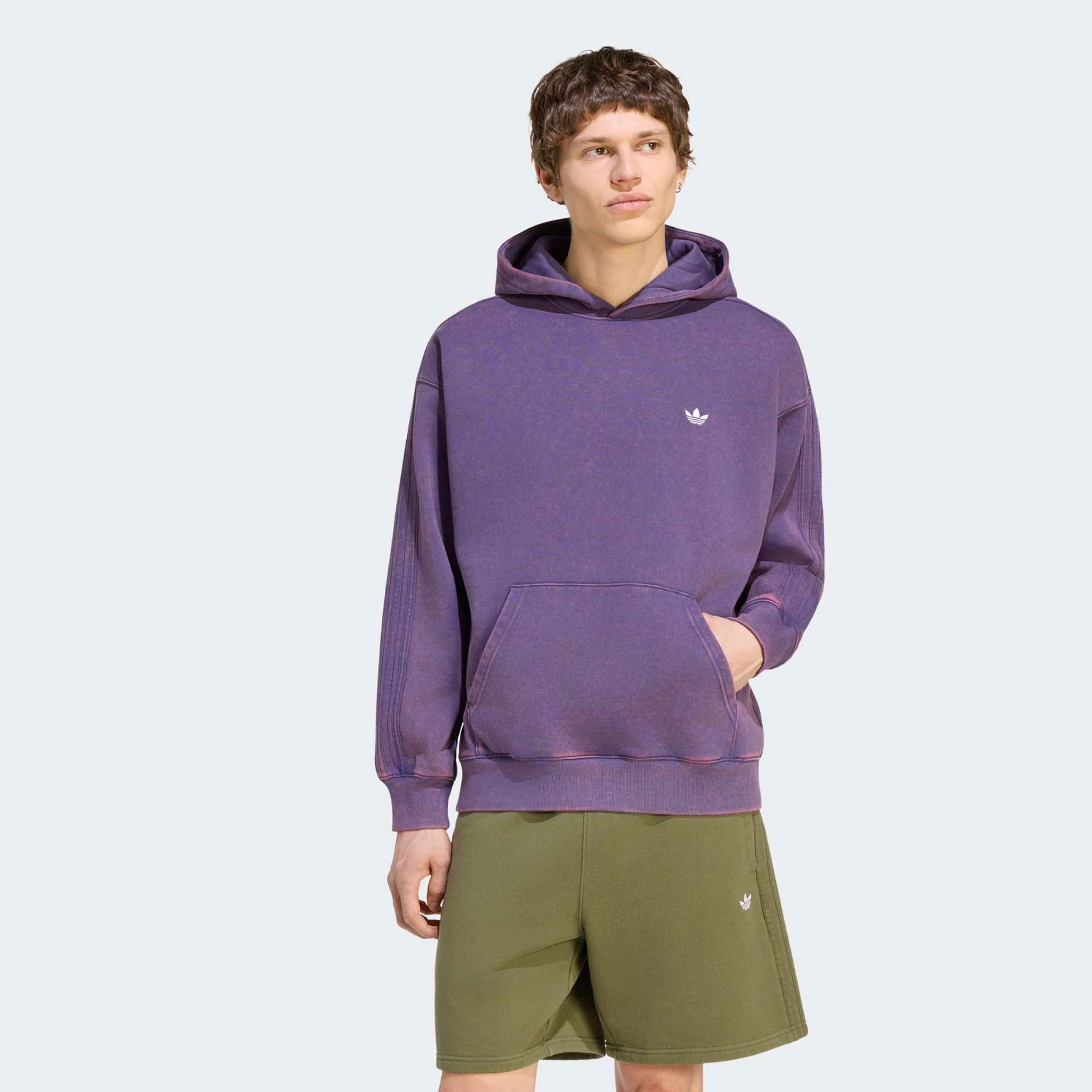adidas Originals Men's Trefoil Essentials Washed Loose Hoodie