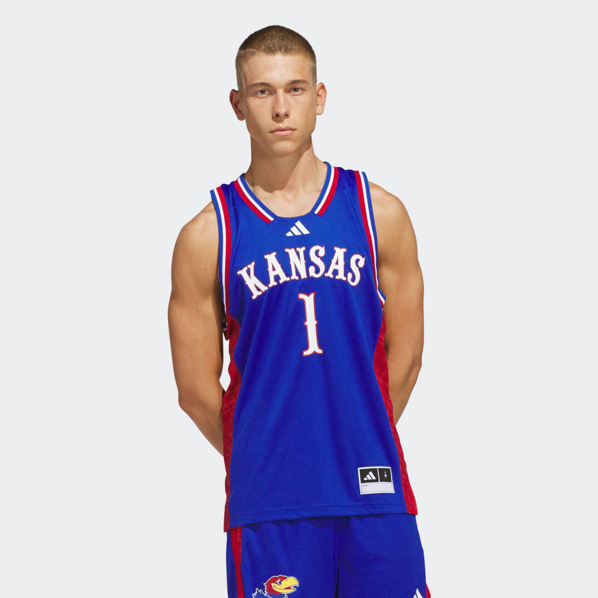 adidas Men's Kansas Jayhawks Swingman Basketball Jersey
