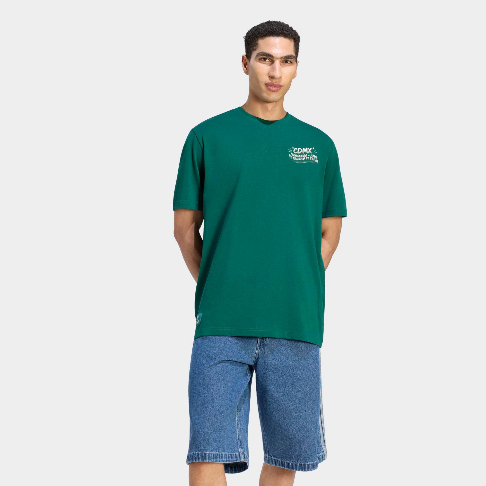 adidas Men's Mercedes-AMG Petronas Formula One Team Mexico Graphic T-Shirt