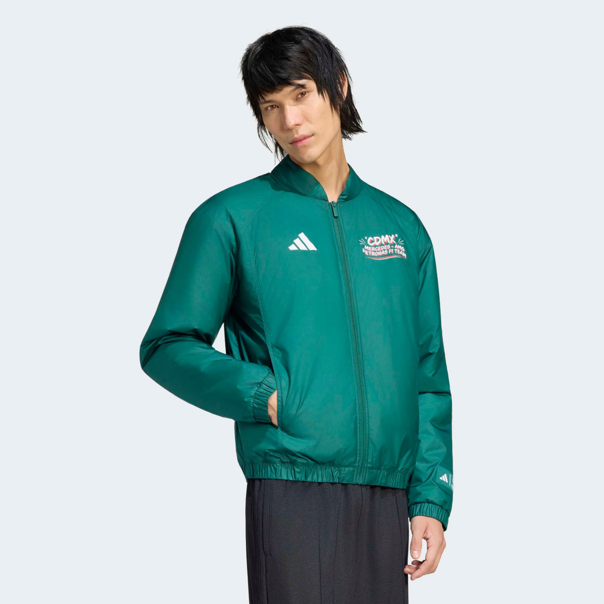 adidas Men's Auto Racing Mercedes Graphic Jacket