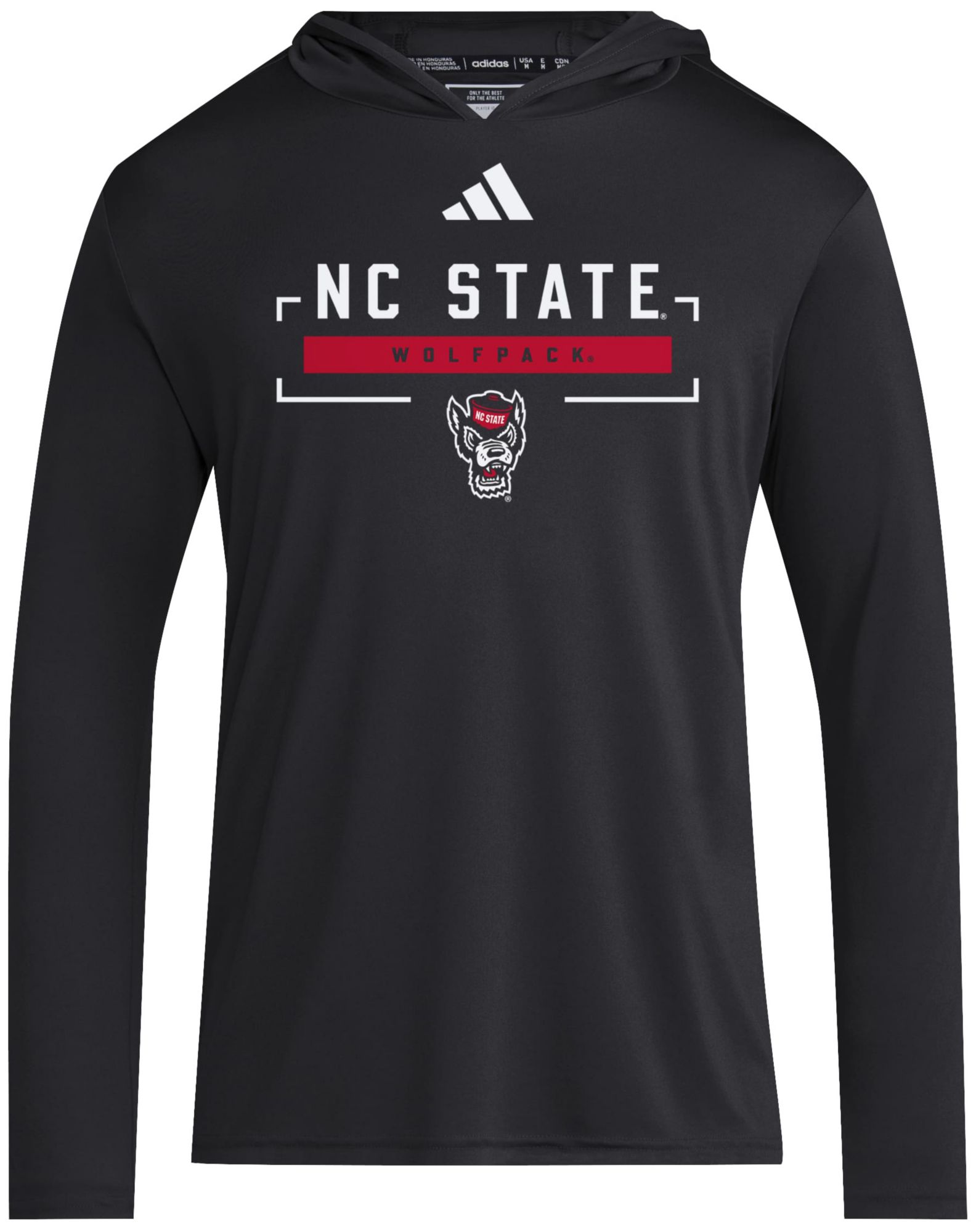 adidas Men's NC State Wolfpack Black Icon Long Sleeve Shirt
