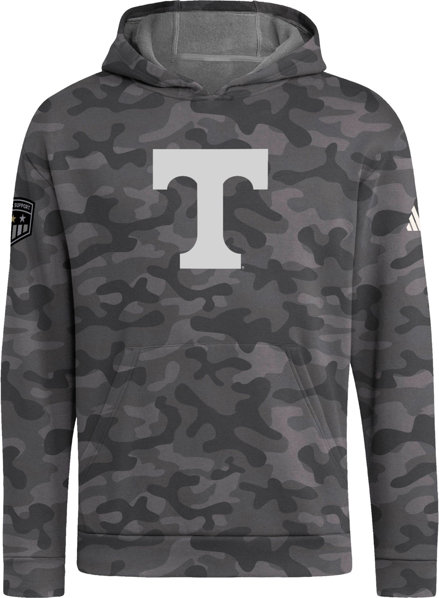 adidas Adult Tennessee Volunteers 2026 Honor and Support Grey Pullover Hoodie