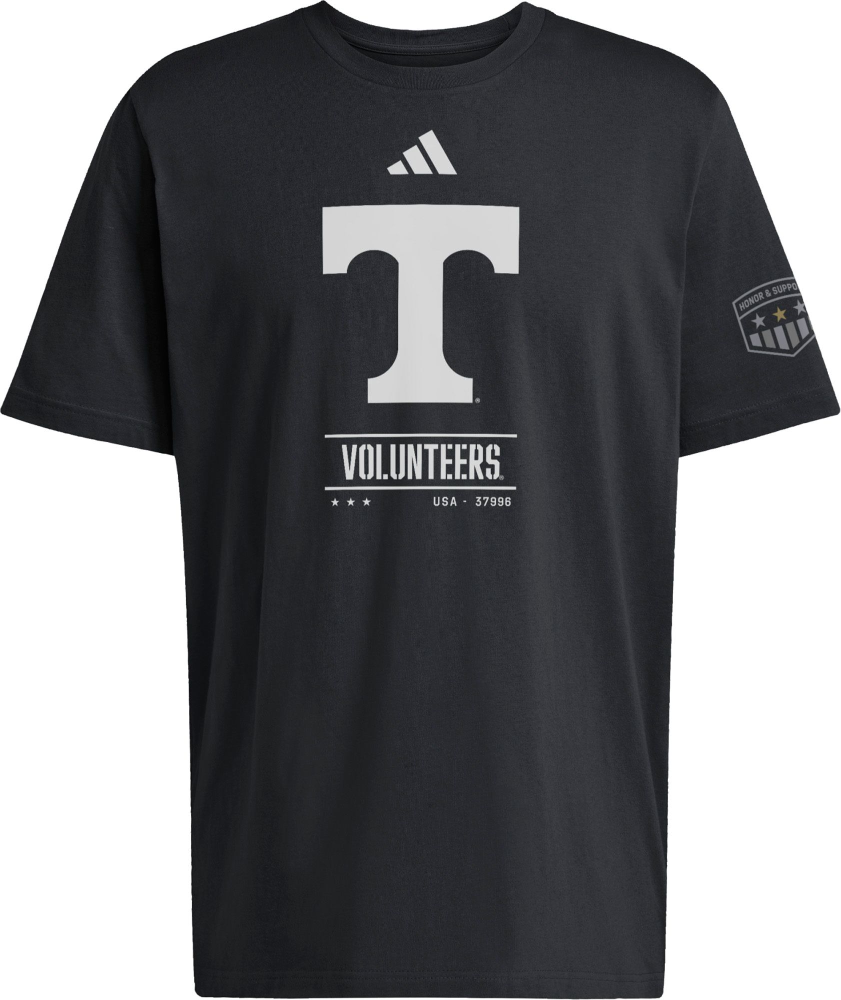 adidas Adult Tennessee Volunteers 2026 Honor and Support Black T-Shirt