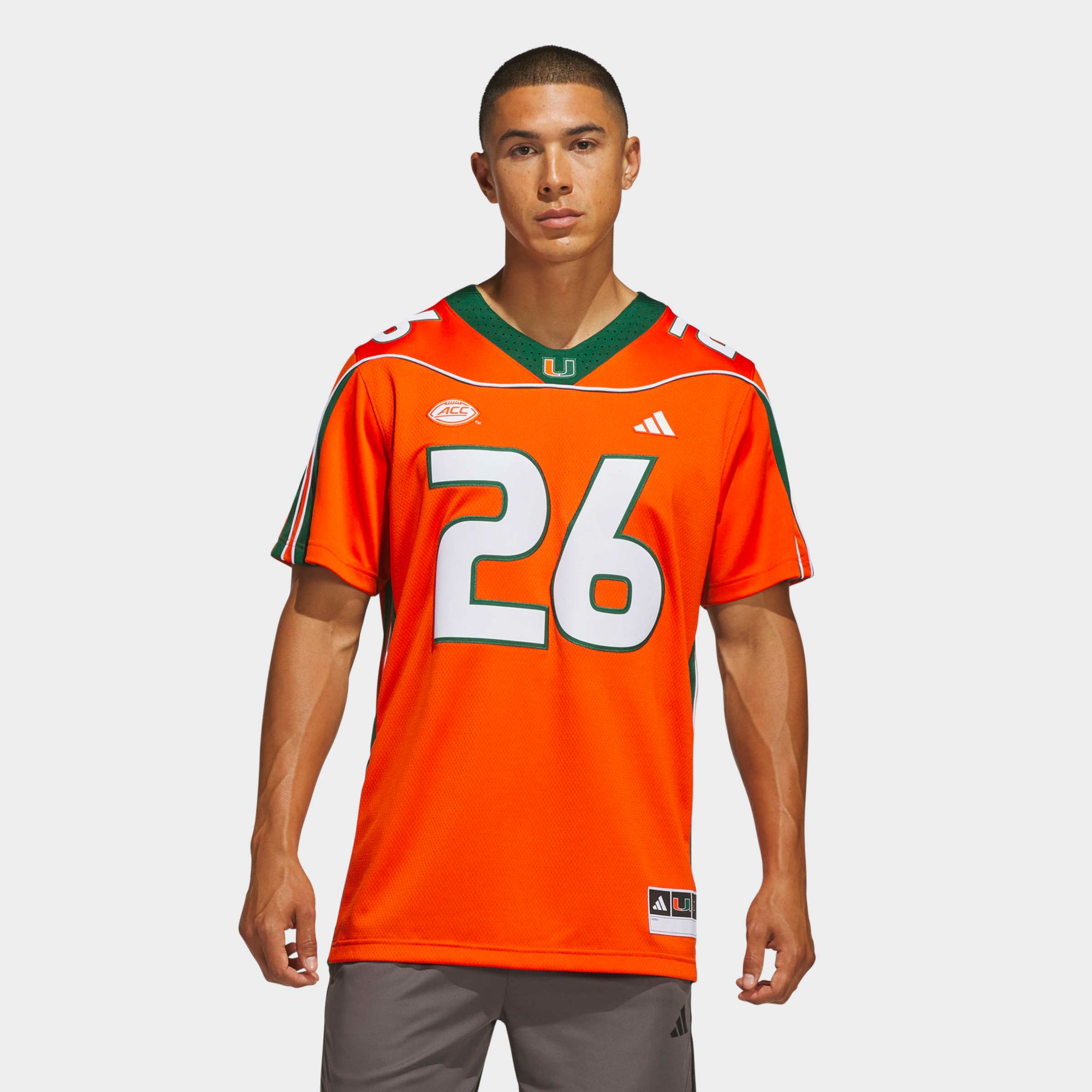 adidas Men's Miami Hurricanes Sean Taylor Premier Football Jersey