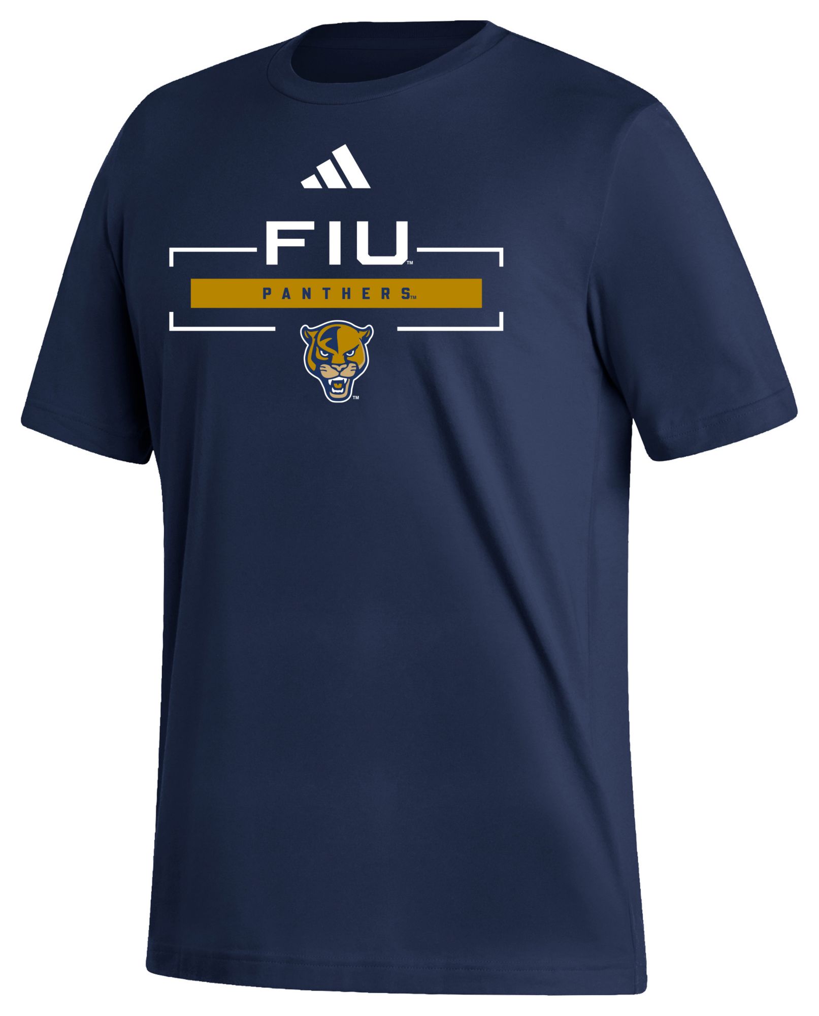 adidas Men's FIU Golden Panthers Navy Fresh Icon T-Shirt