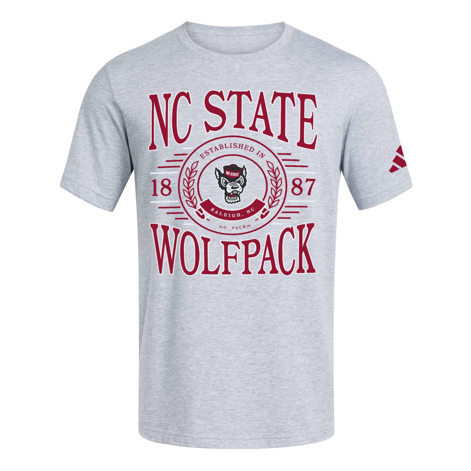 adidas Men's NC State Wolfpack Striped Graphic T-Shirt