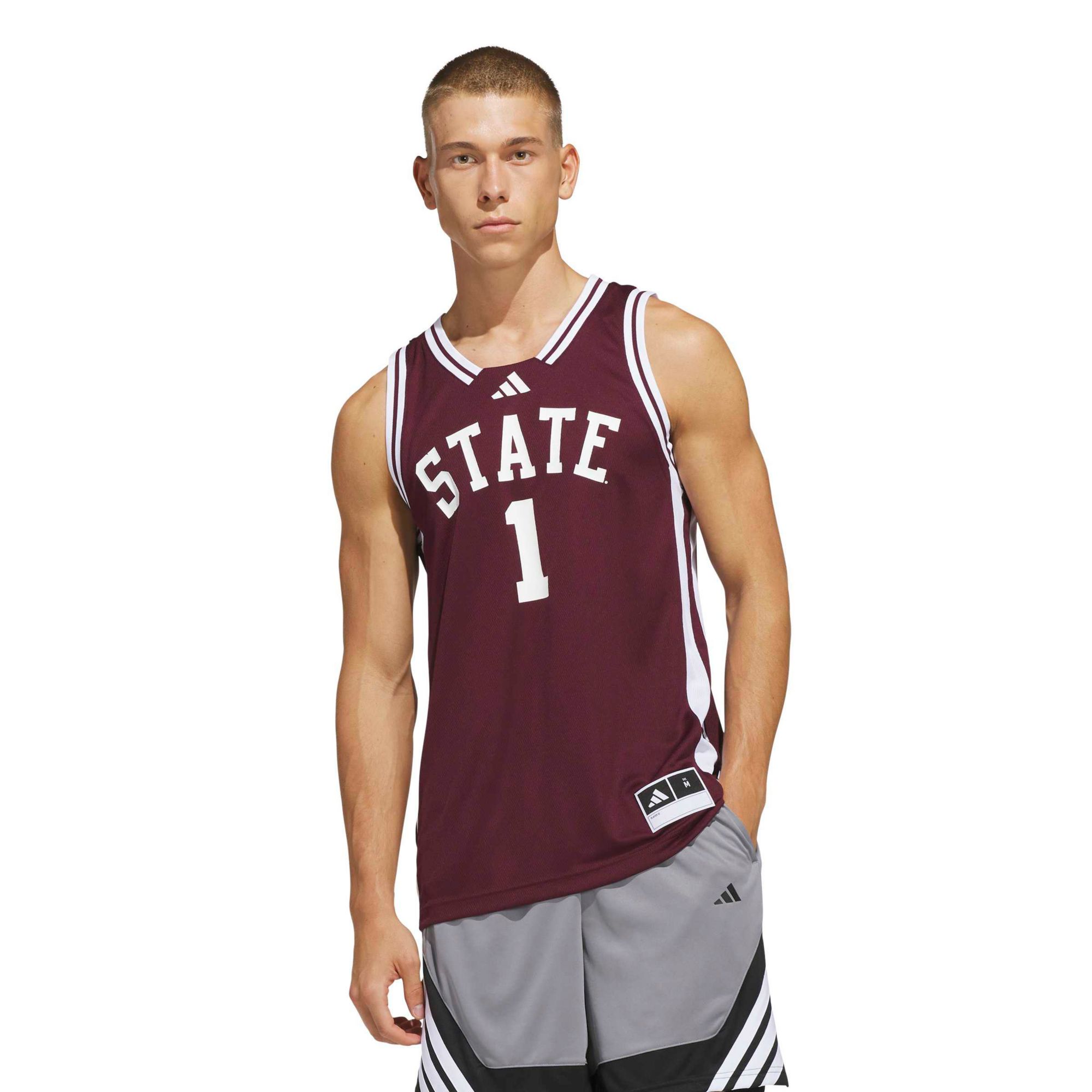 adidas Men's Mississippi State Bulldogs Basketball Replica Jersey
