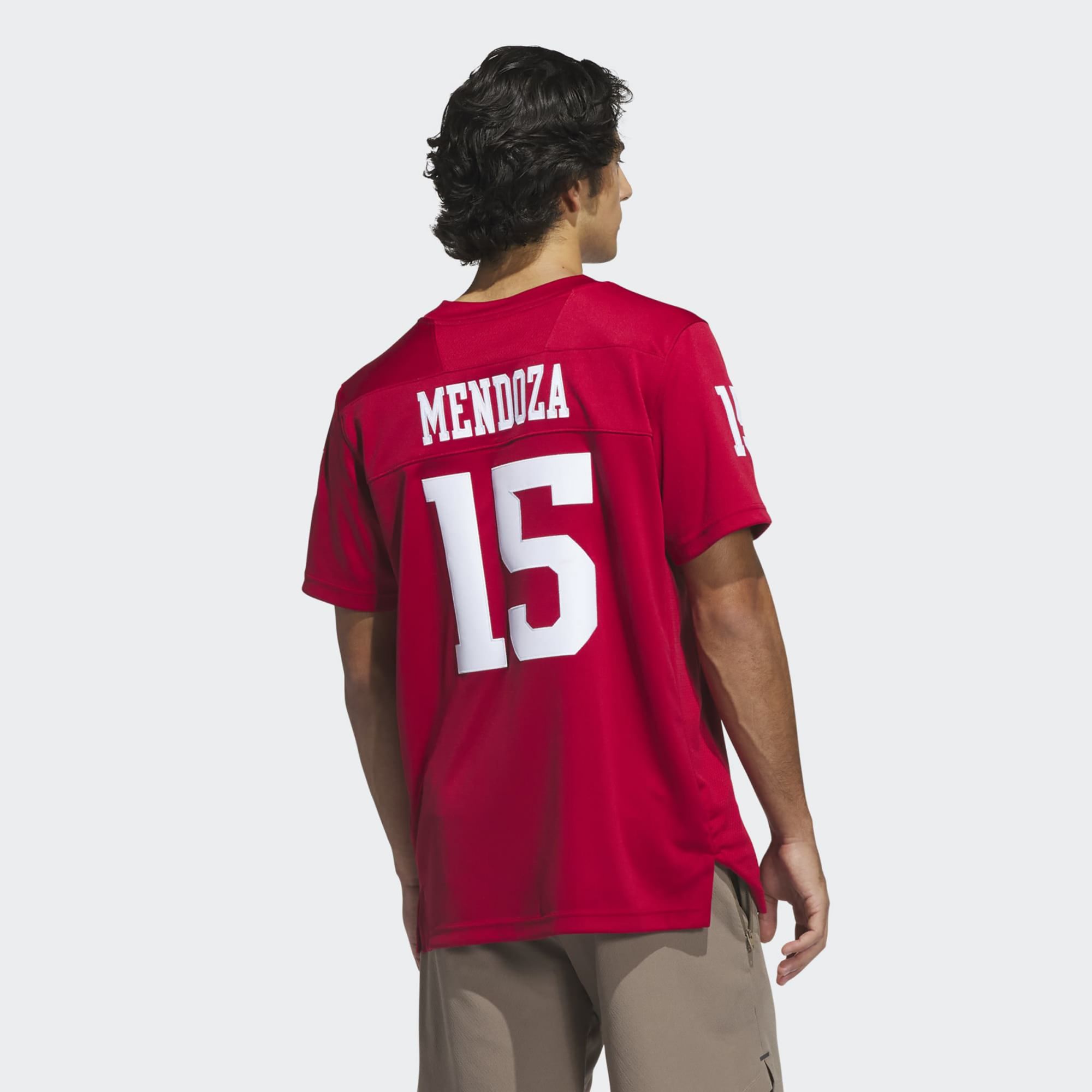 adidas Adult Indiana Hoosiers Fernando Mendoza 2026 CFP National Champions Football Jersey, Men's, Small, Red