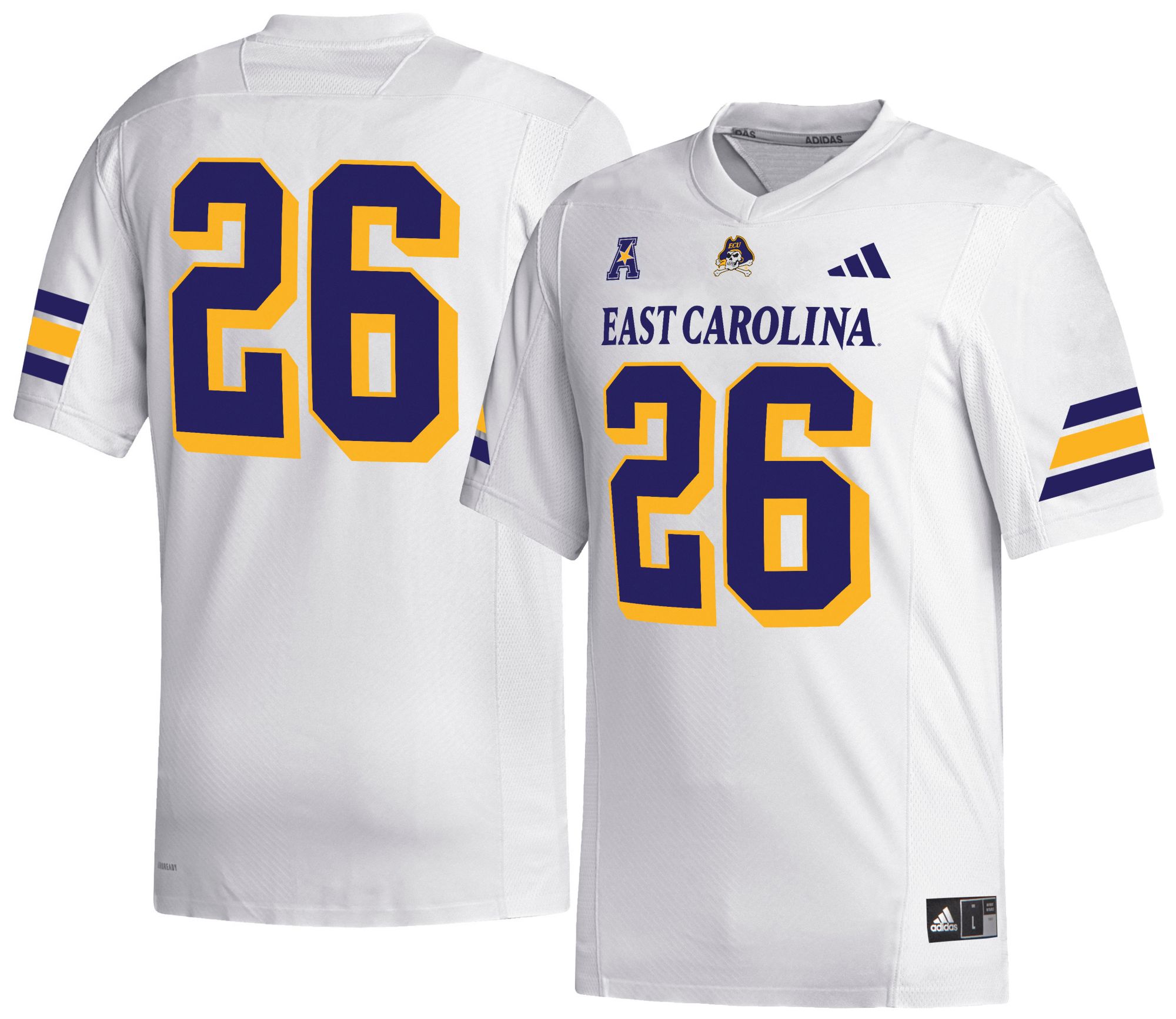 adidas Men's East Carolina Pirates Replica Football Jersey