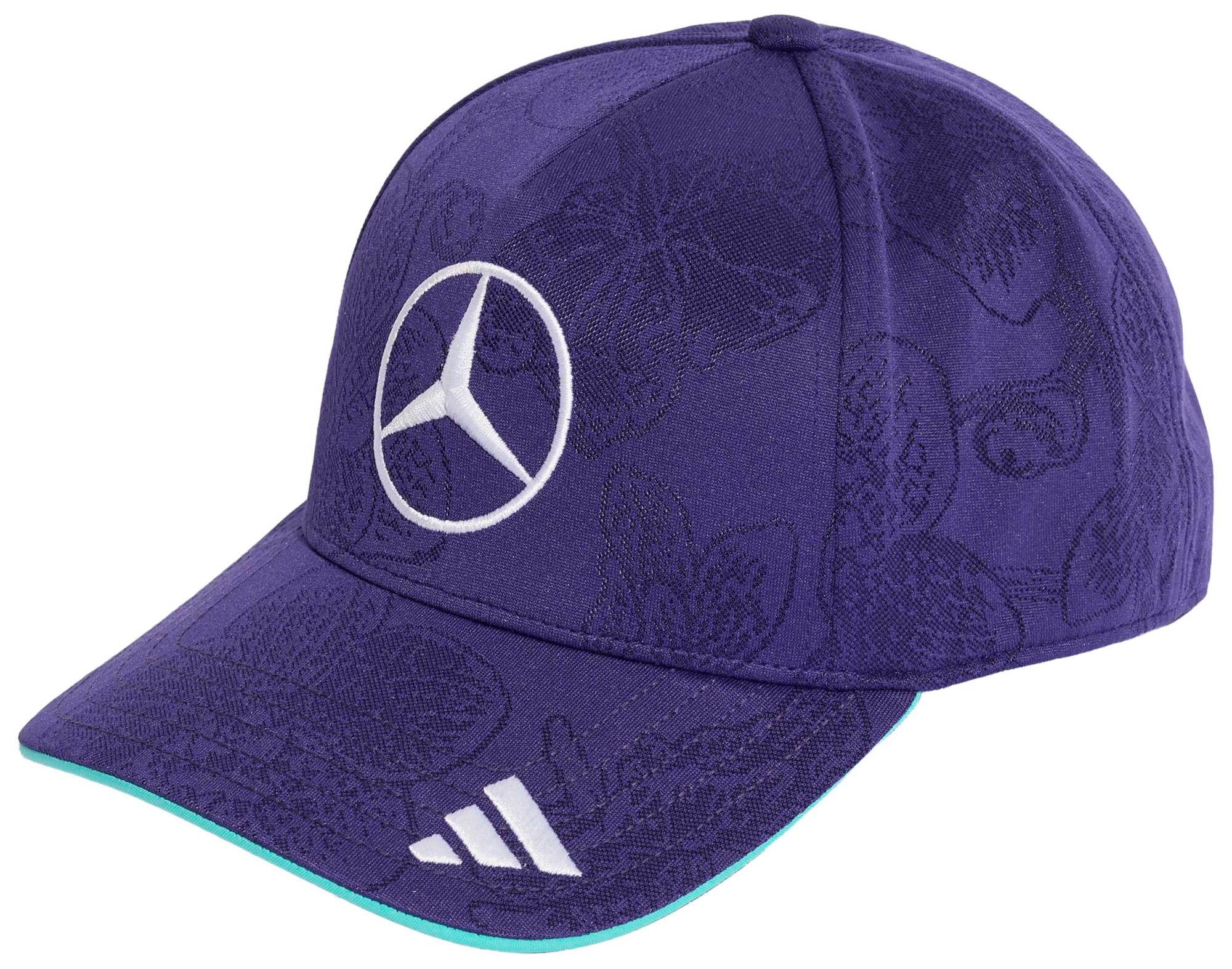 adidas Men's F1 Mercedes Purple Adjustable Hat