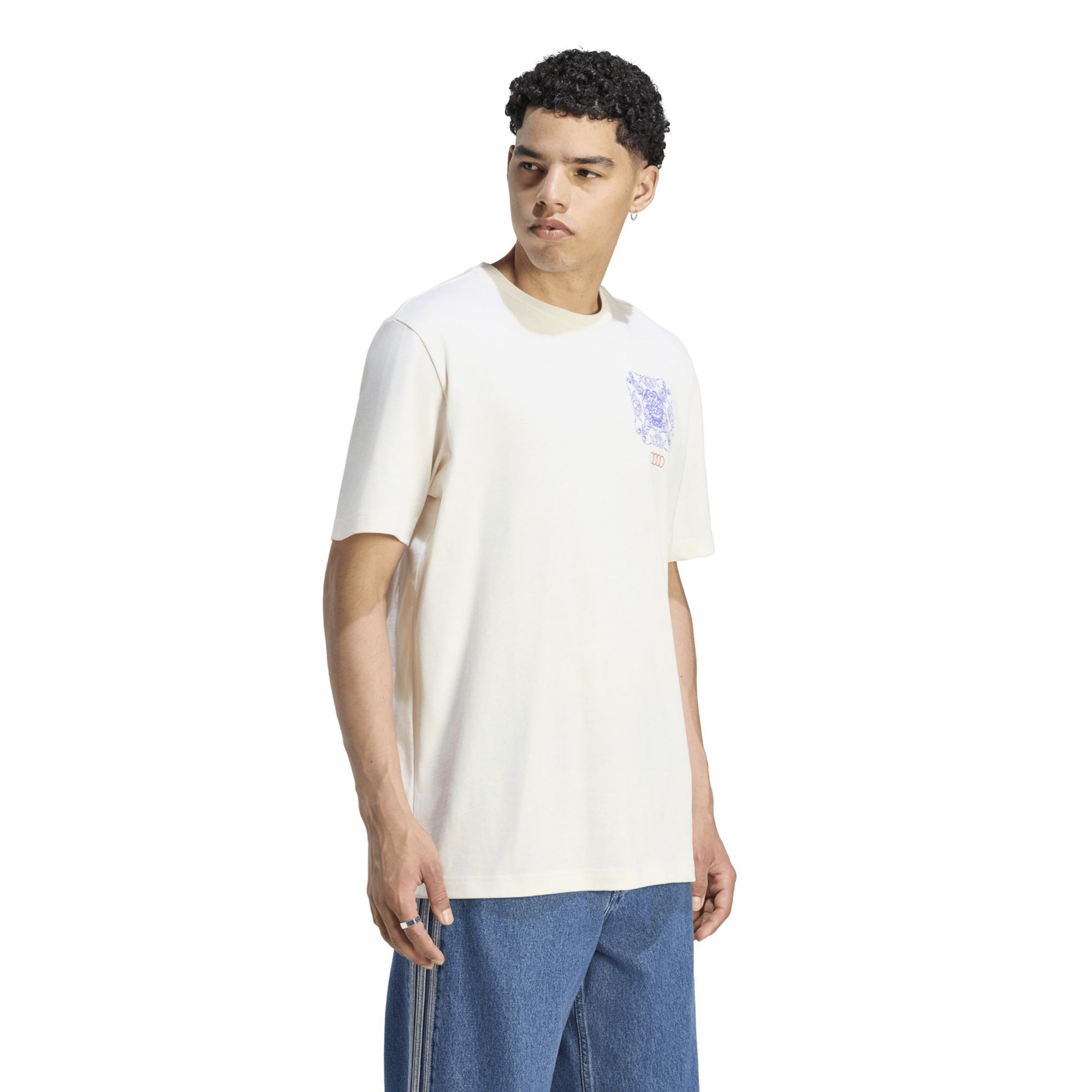 adidas Men's Audi 2 Hit T-Shirt, Medium, White