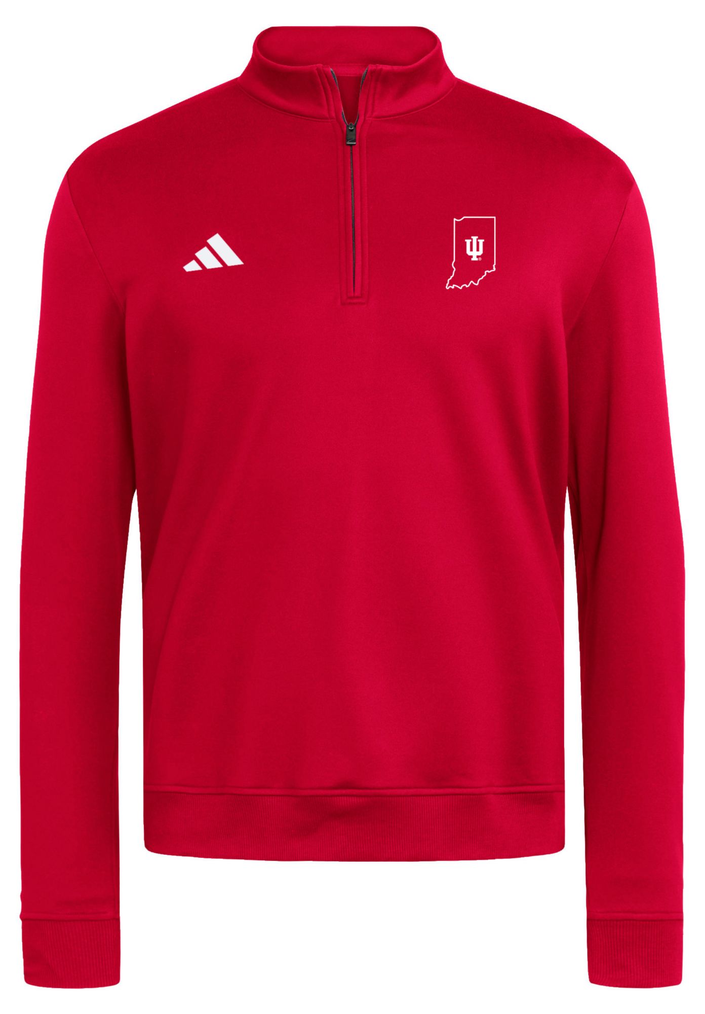 adidas Men's Indiana Hoosiers Logo 1/4 Zip