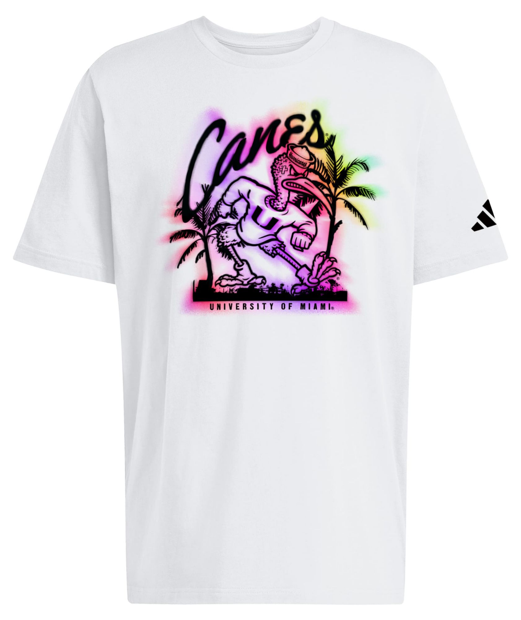adidas Men's Miami Hurricanes Air Spray T-Shirt