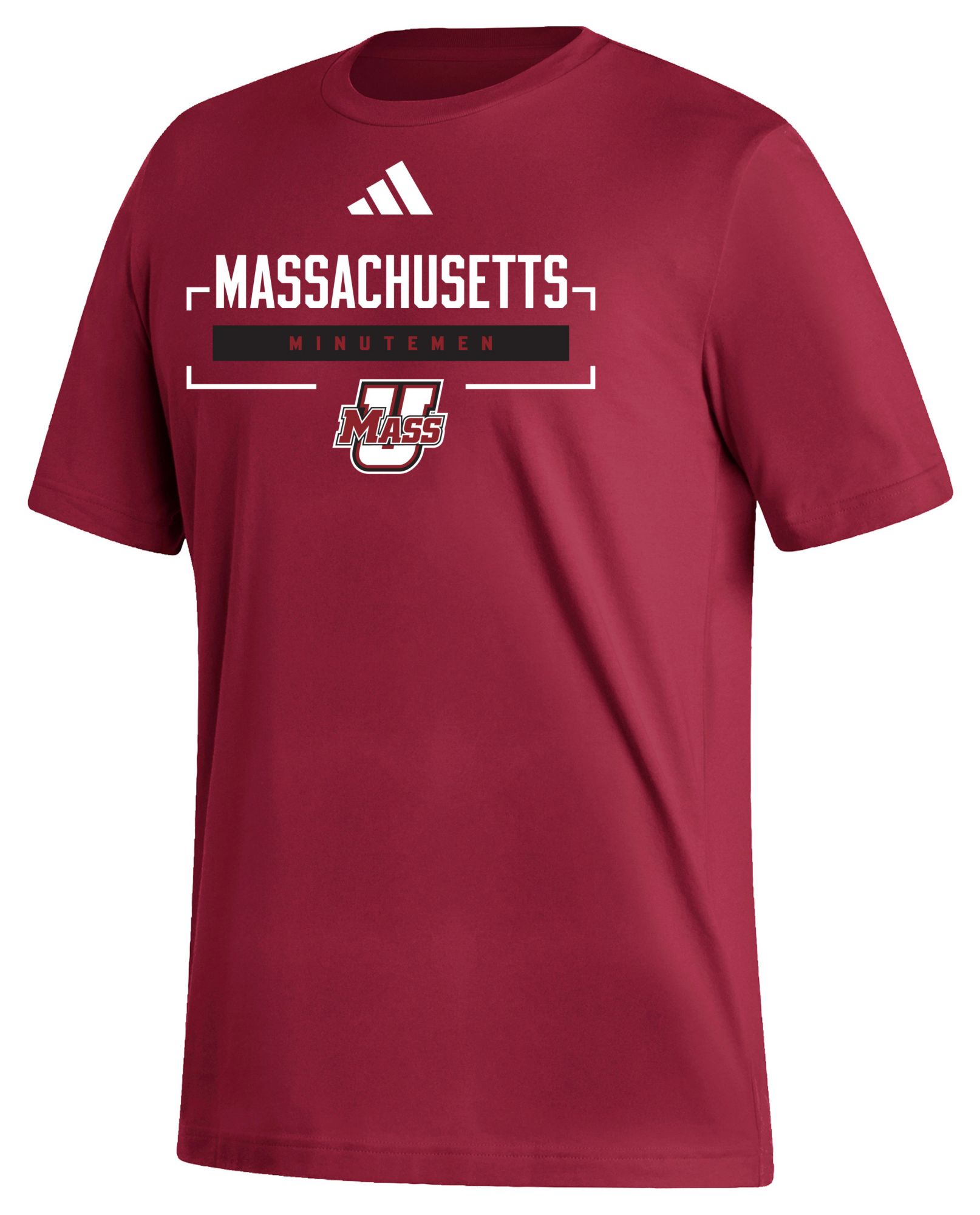 adidas Men's UMass Minutemen Red Fresh Icon T-Shirt
