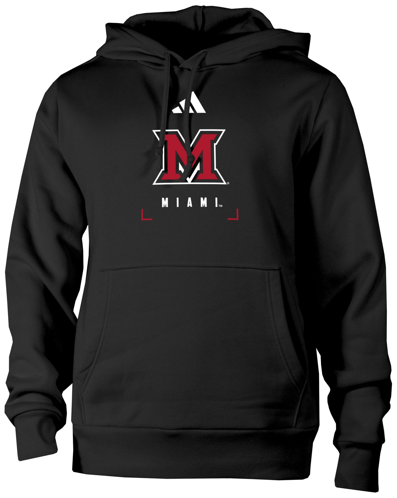 adidas Men's Miami RedHawks Lockup Hoodie