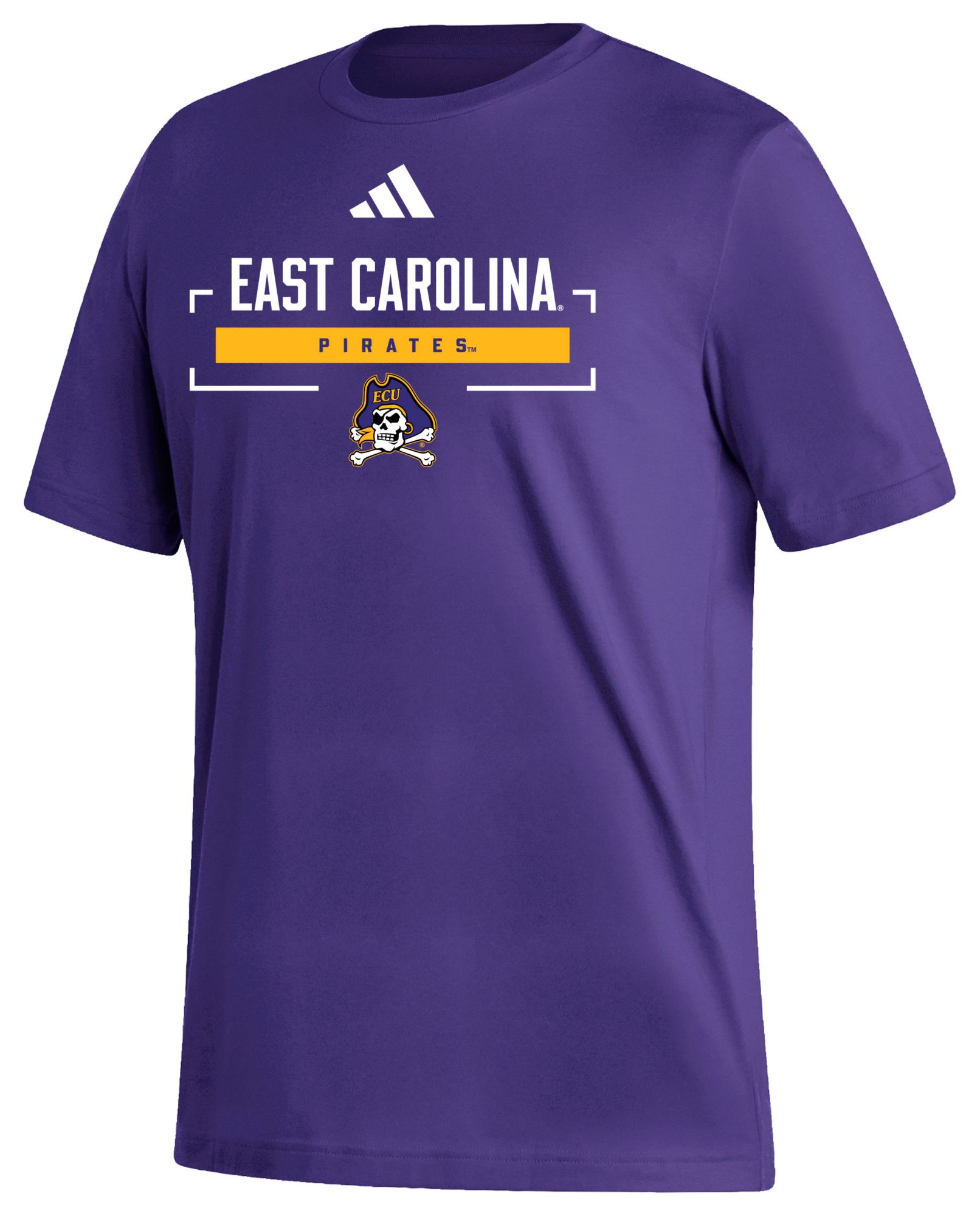 adidas Men's East Carolina Pirates Purple Fresh Icon T-Shirt