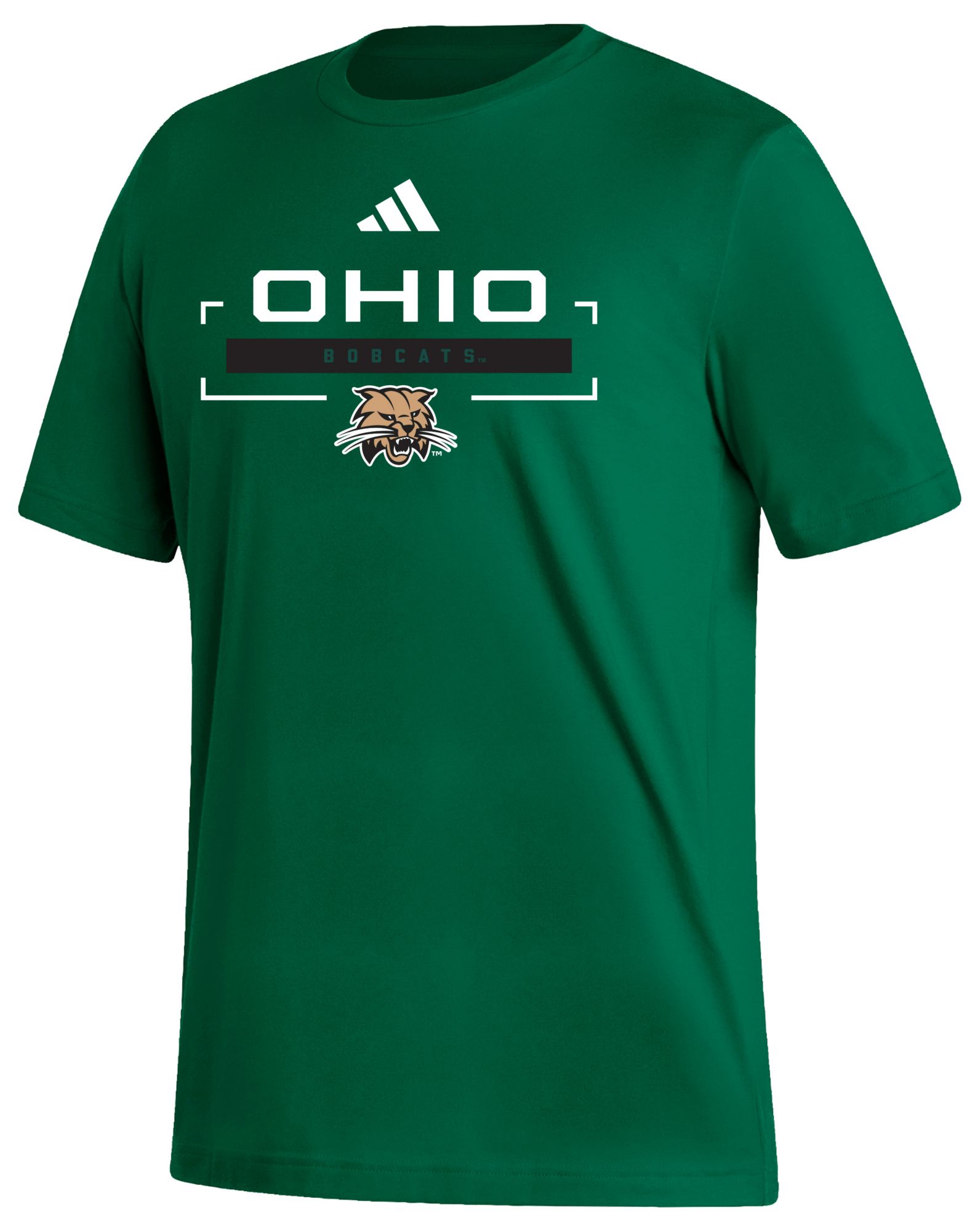 adidas Men's Ohio Bobcats Green Fresh Icon T-Shirt
