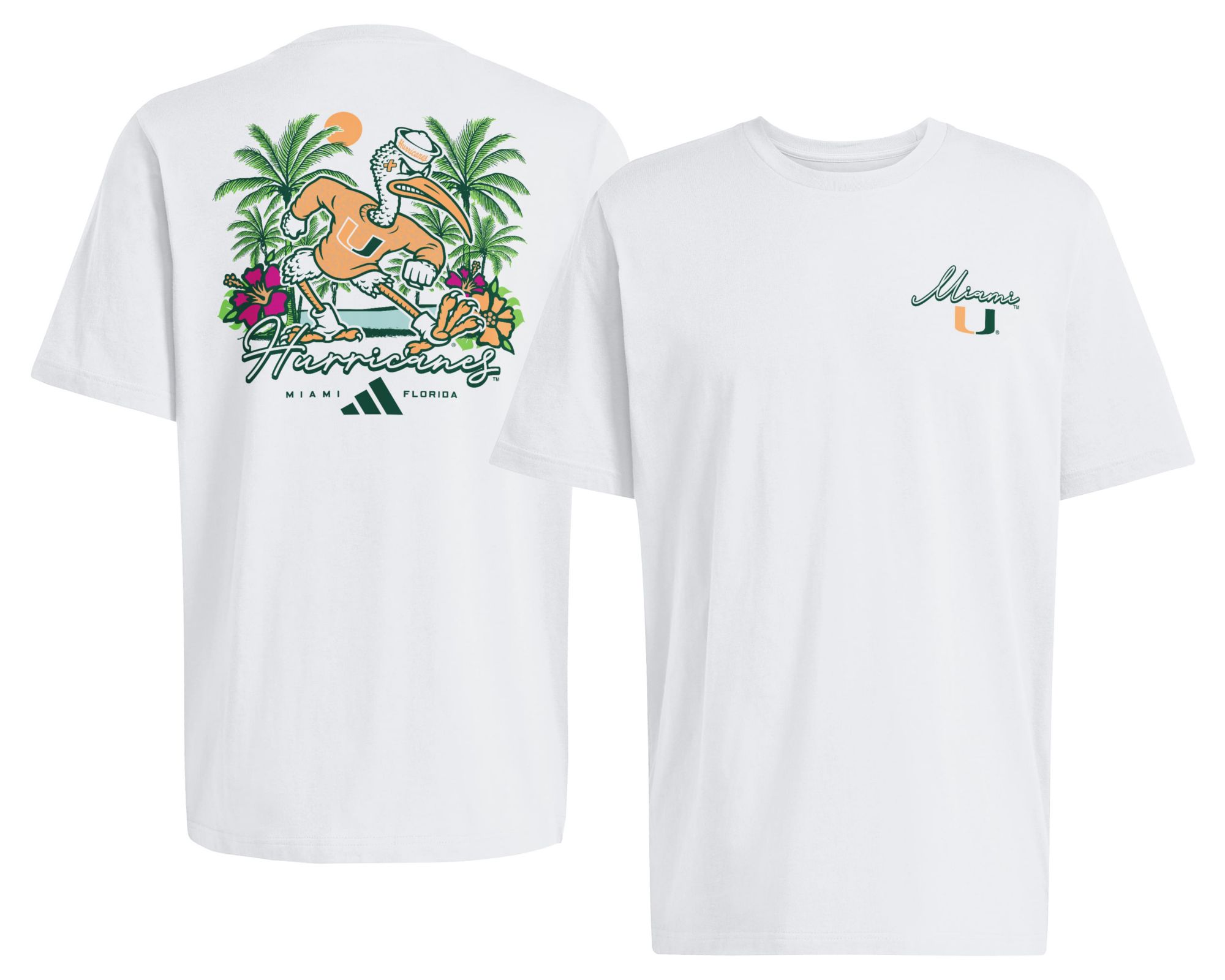 adidas Men's Miami Hurricanes Bloom T-Shirt