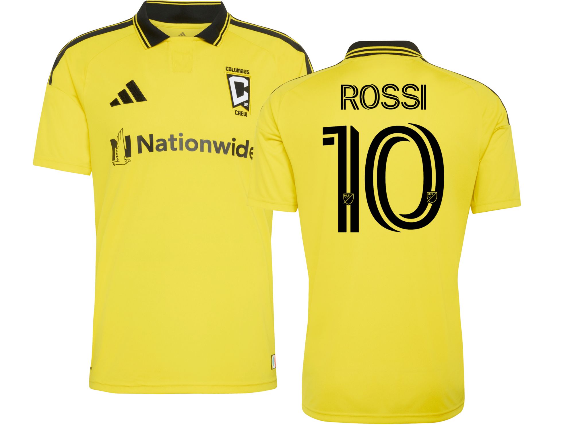 adidas Adult Columbus Crew Diego Rossi #10 2026 Primary Replica 'The Crafted for Excellence Kit' Jersey