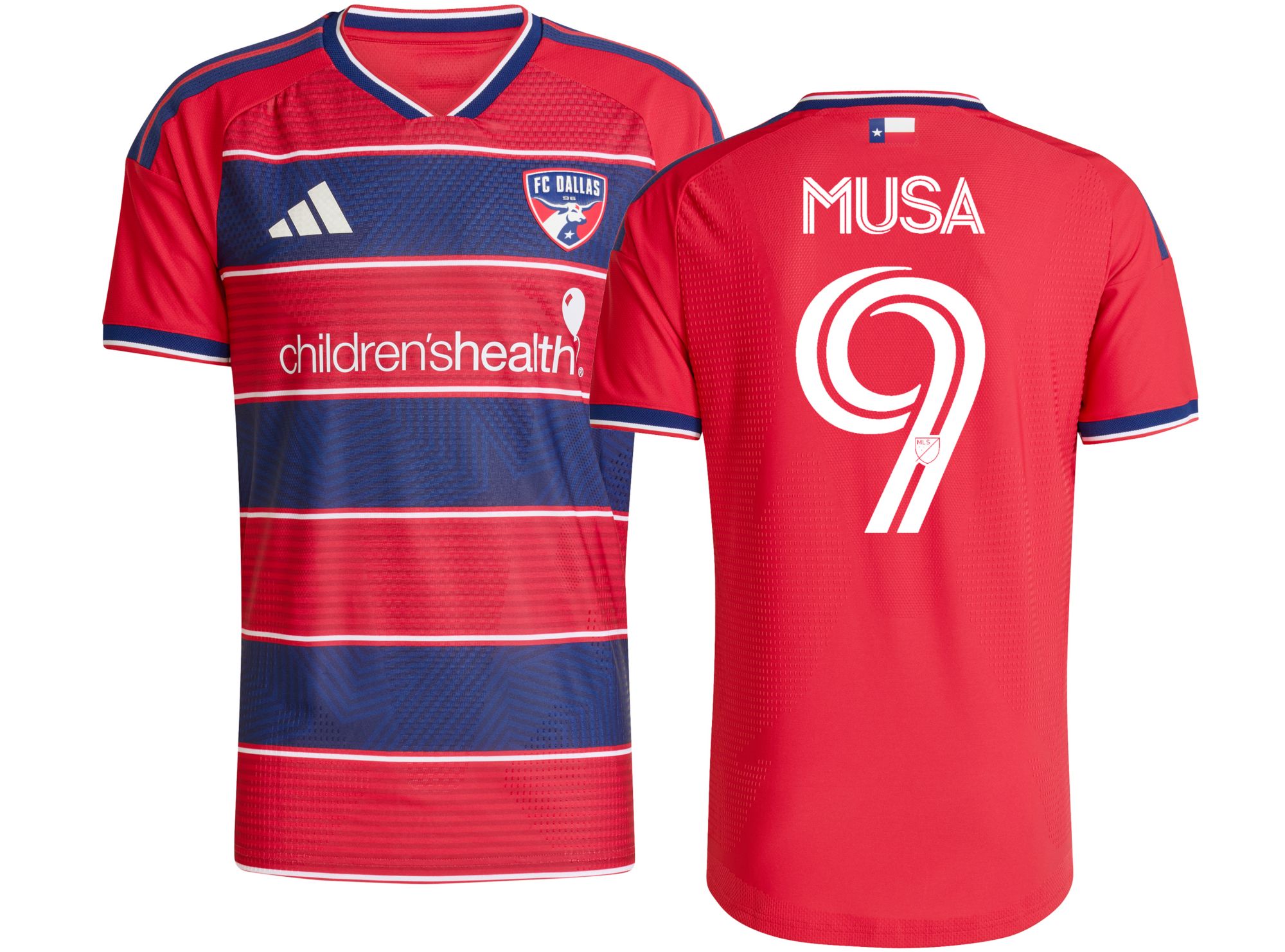 adidas Adult FC Dallas Petar Musa #9 2026 Primary Authentic 'DNA Kit' Jersey