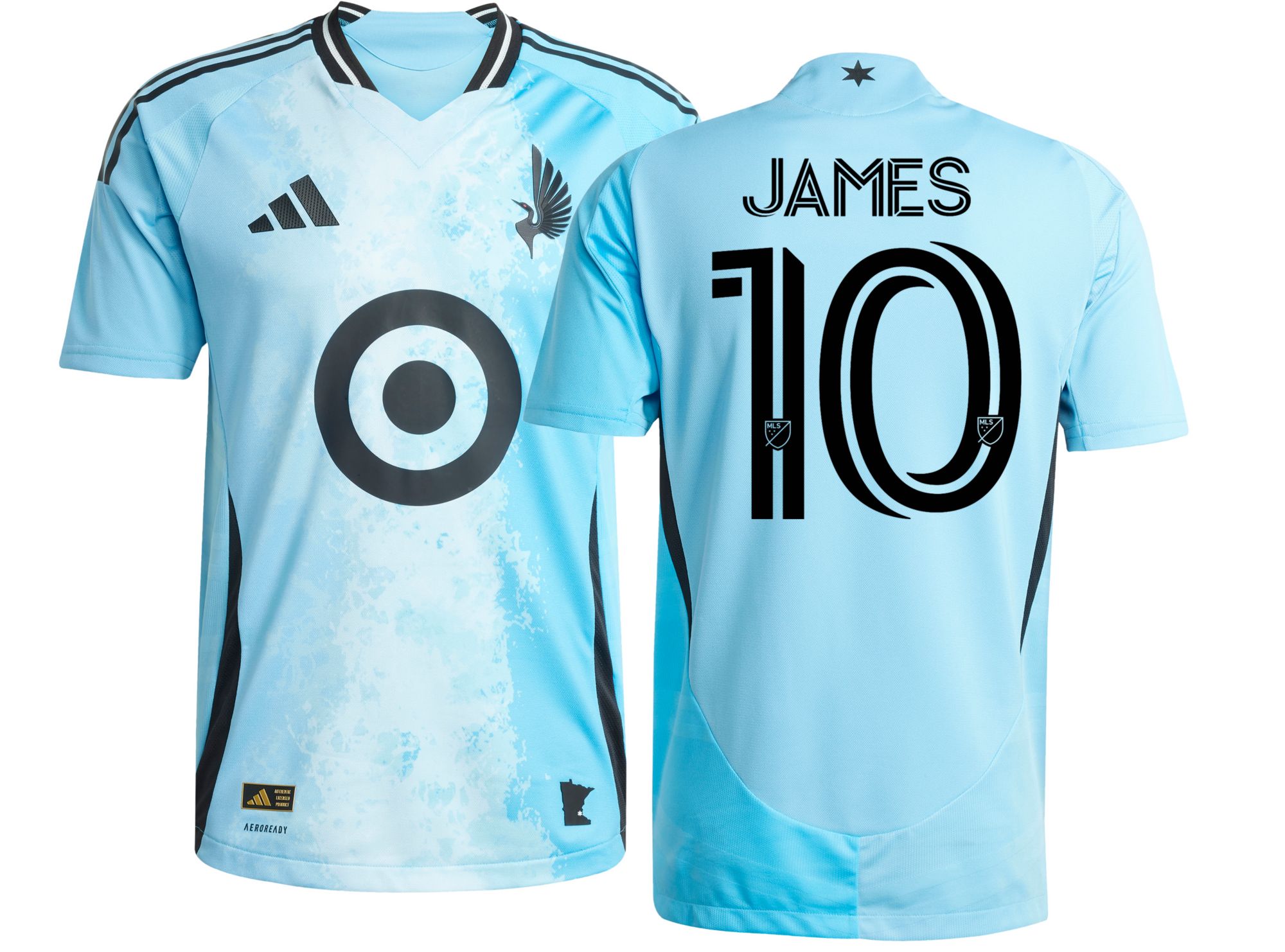 adidas Adult Minnesota United FC James Rodríguez #10 2025 Secondary Authentic Jersey