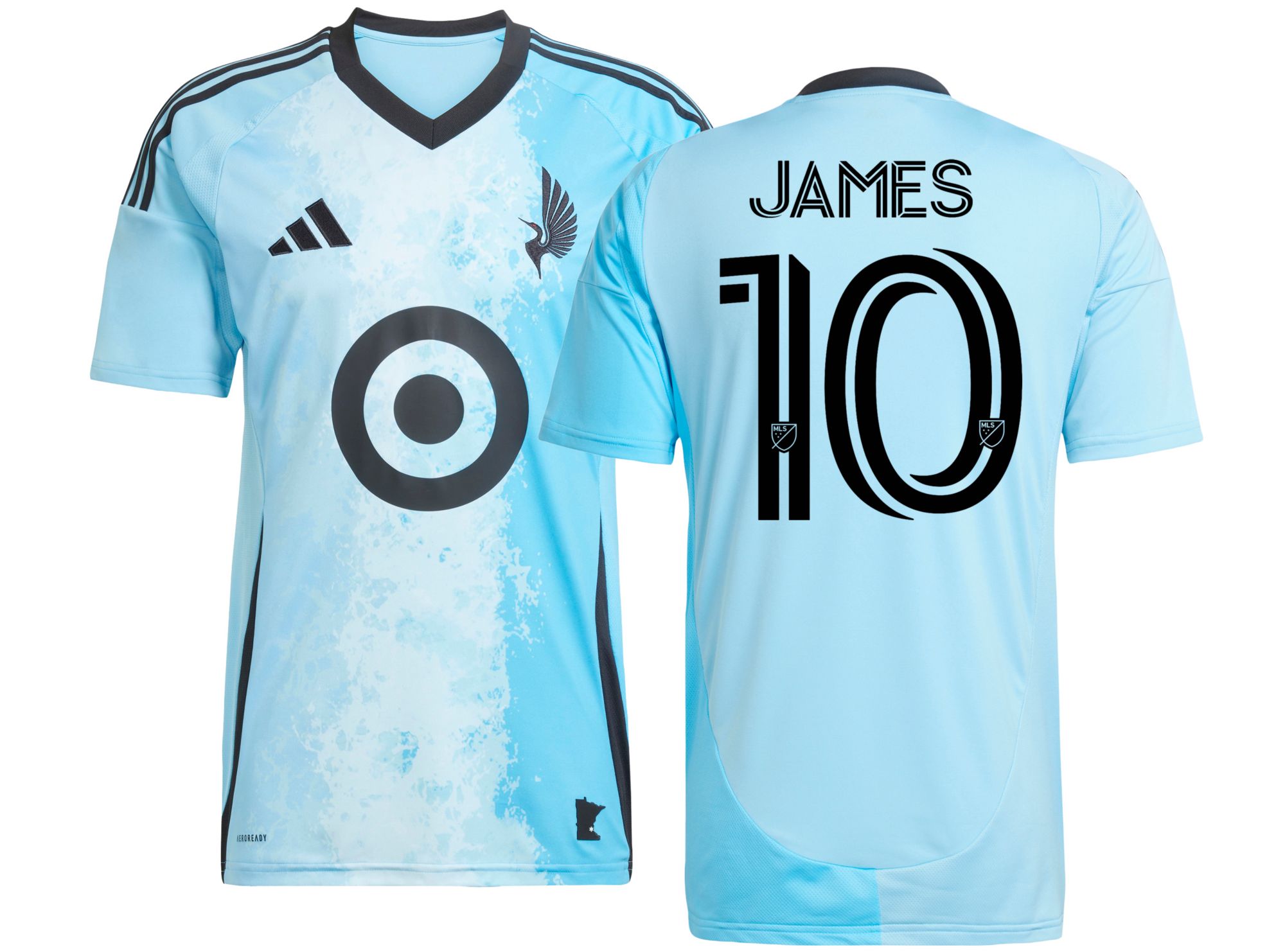 adidas Adult Minnesota United FC James Rodríguez #10 2025 Secondary Replica Jersey