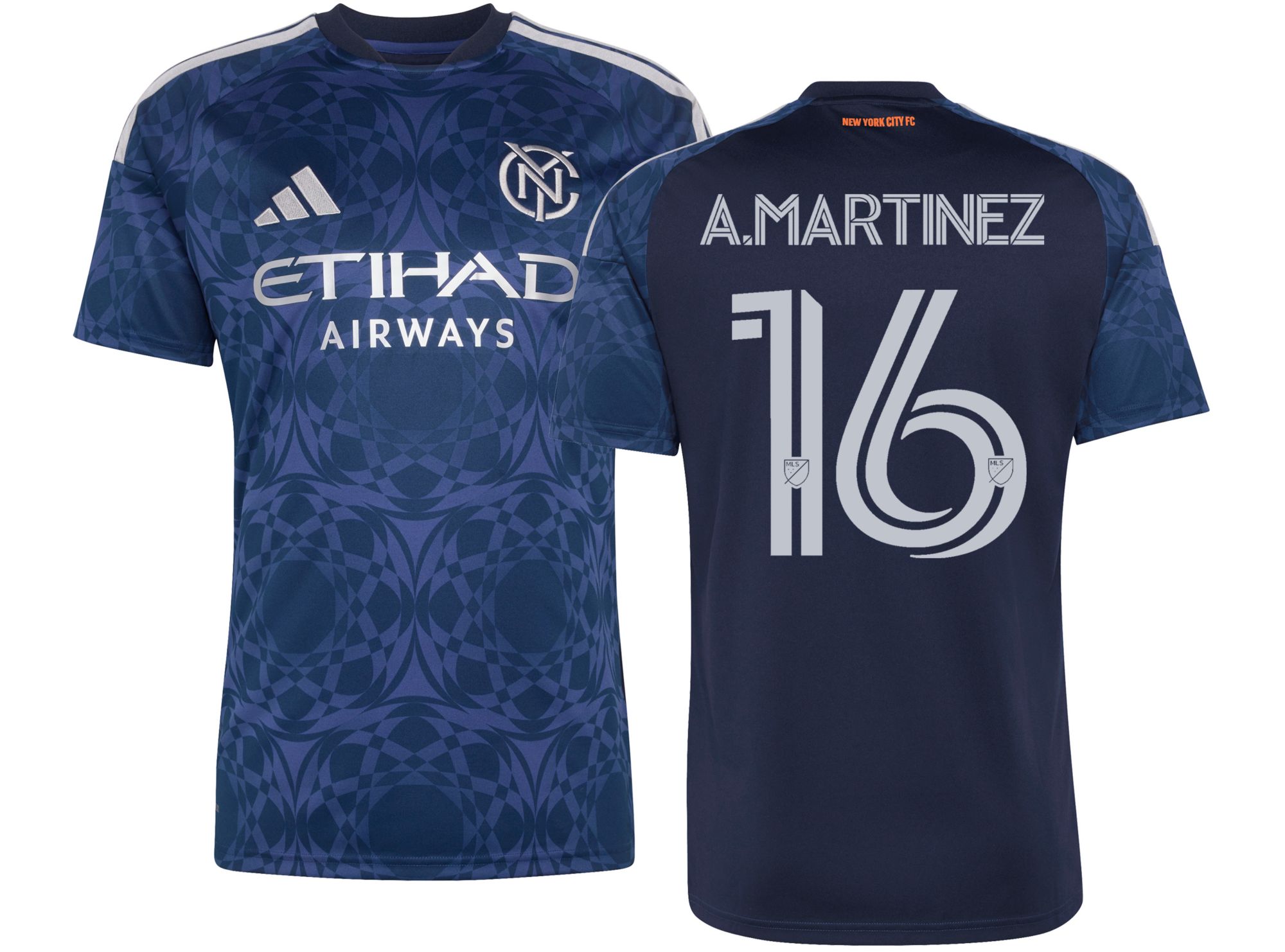 adidas Adult New York City FC Alonso Martinez #16 2026 Secondary Replica 'The All Nations Kit' Jersey