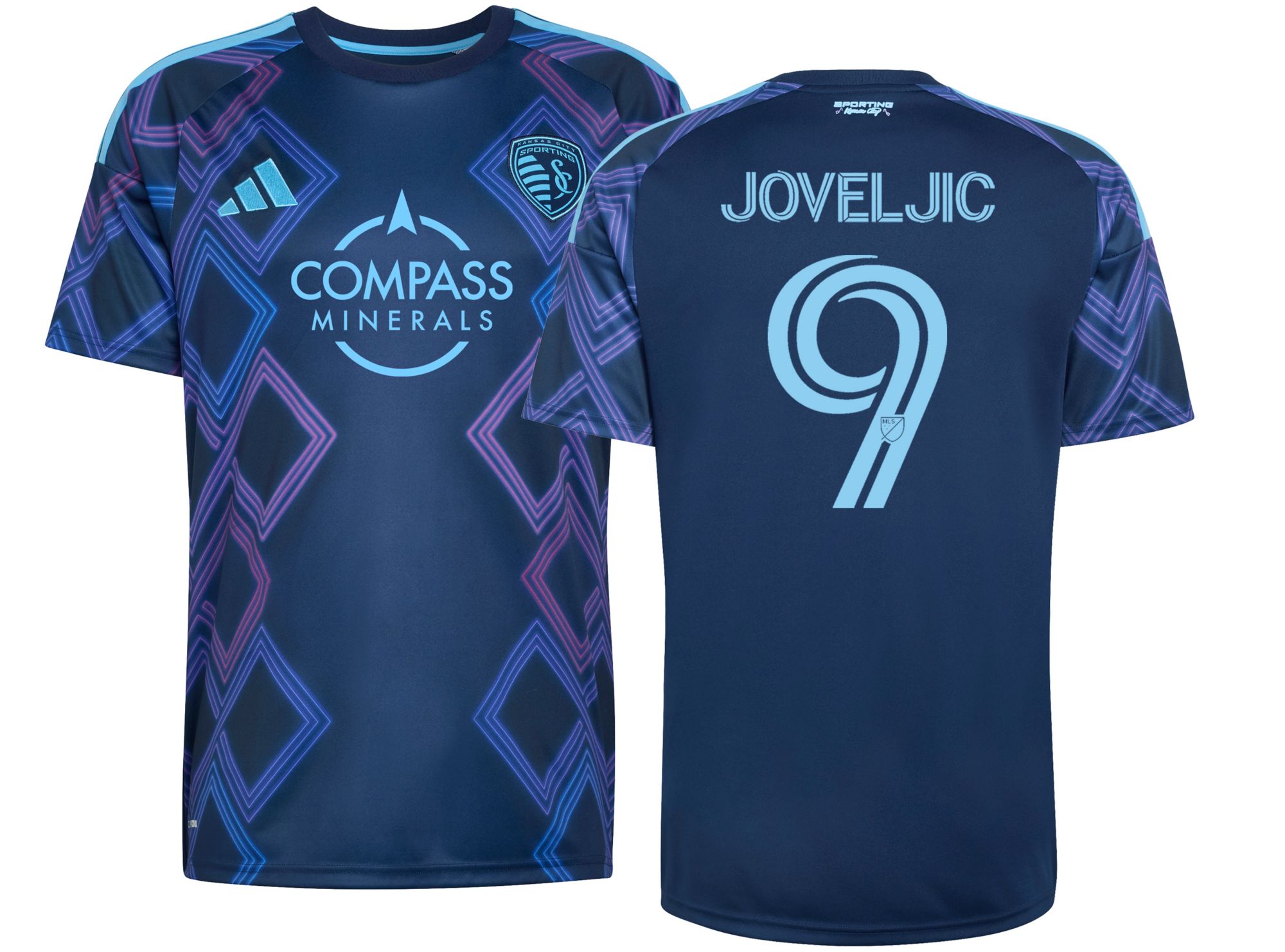 adidas Adult Sporting Kansas City Dejan Joveljic #9 2026 Secondary Replica 'The 18th & Vine Kit' Jersey