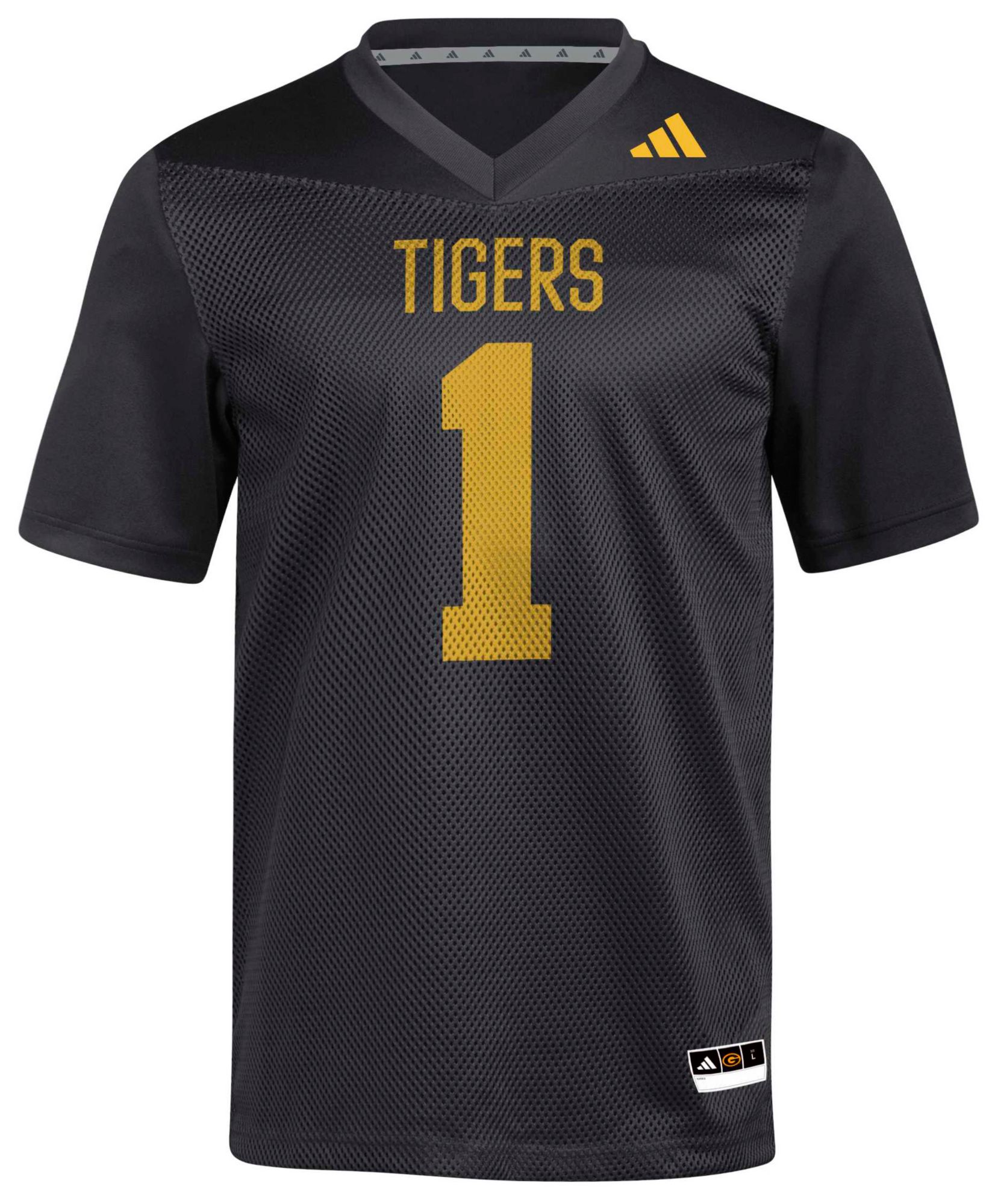 adidas Men's Grambing State Tigers Black Tailgate Jersey