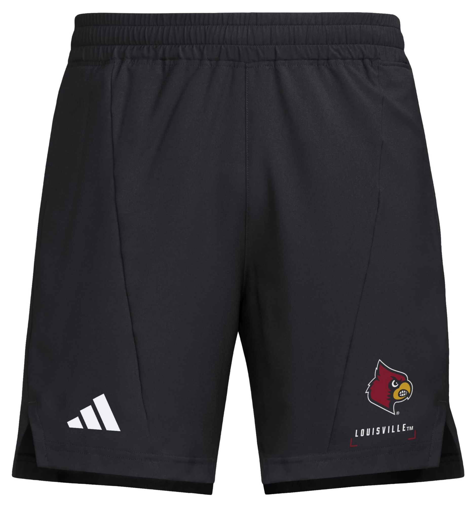 adidas Men's Louisville Cardinals Black 7" Woven Shorts