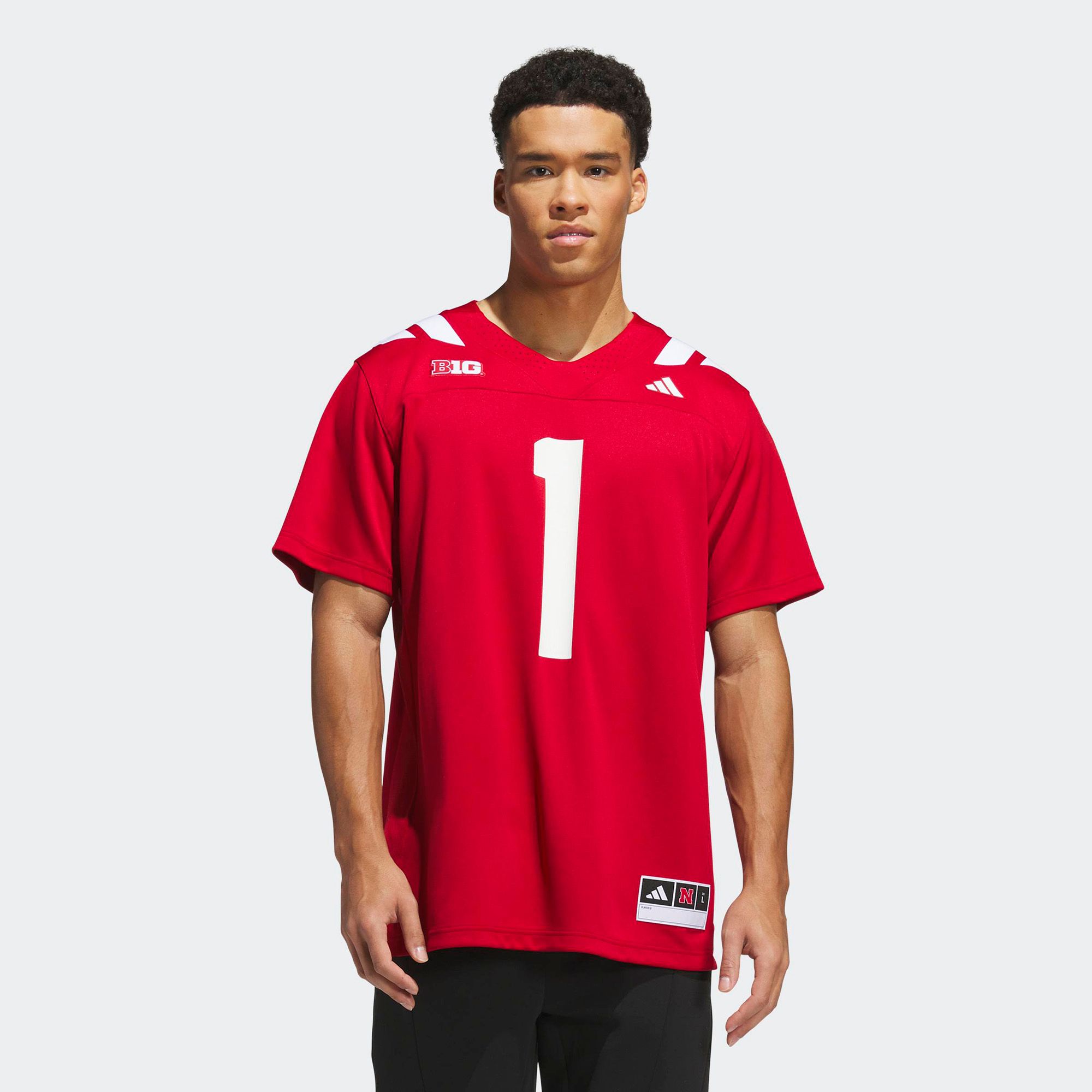adidas Men's Nebraska Cornhuskers Team Power Red Home Premier Jersey