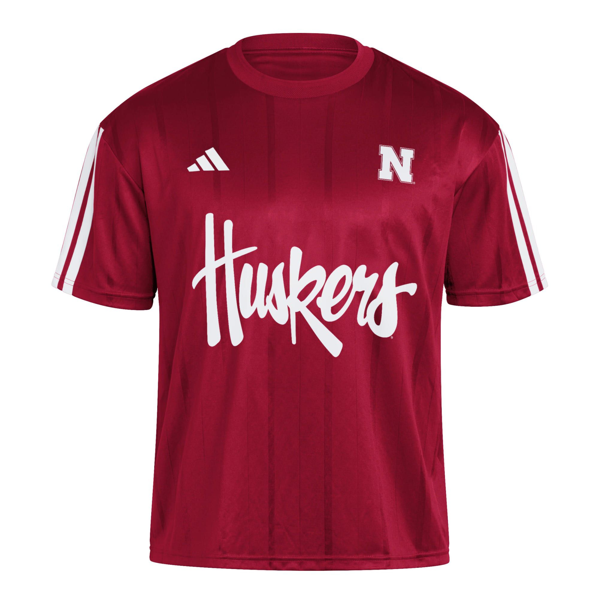 adidas Men's Nebraska Cornhuskers Team Power Red Tiro Soccer Jersey