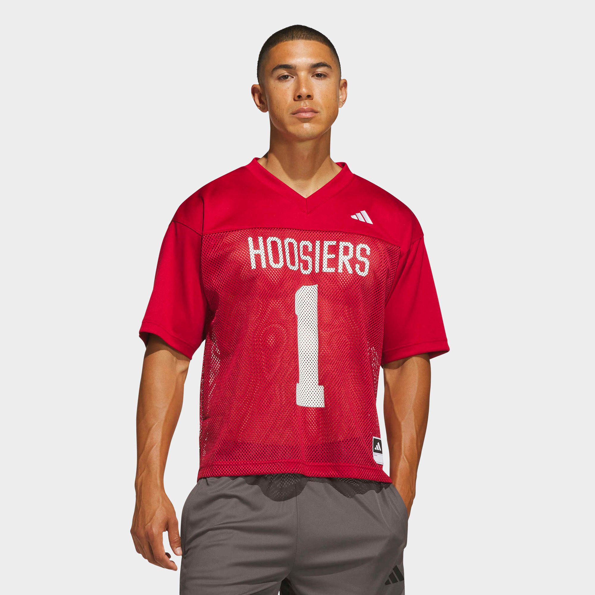adidas Men's Indiana Hoosiers Team Victory Red Tailgate Jersey
