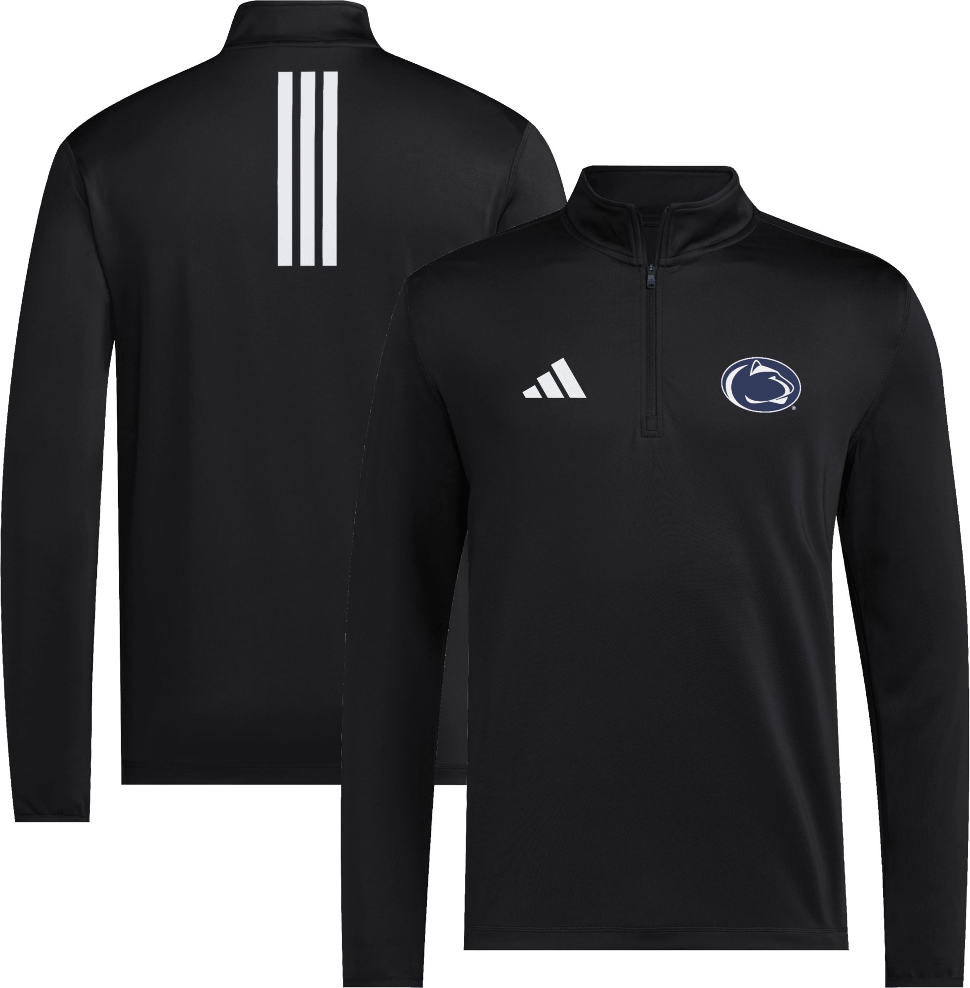adidas Men's Penn State Nittany Lions Black 1/4 Zip Golf Jacket