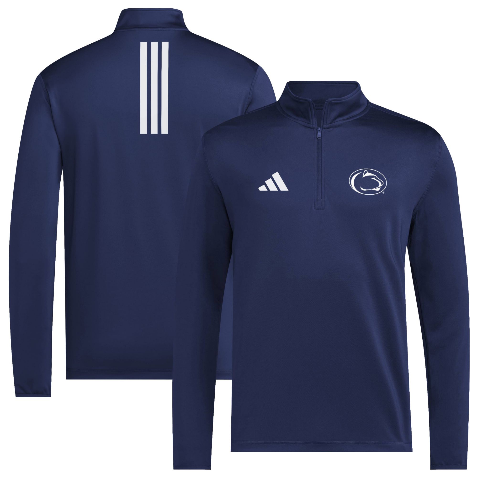 adidas Men's Penn State Nittany Lions Elevated Navy 1/4 Zip Pullover