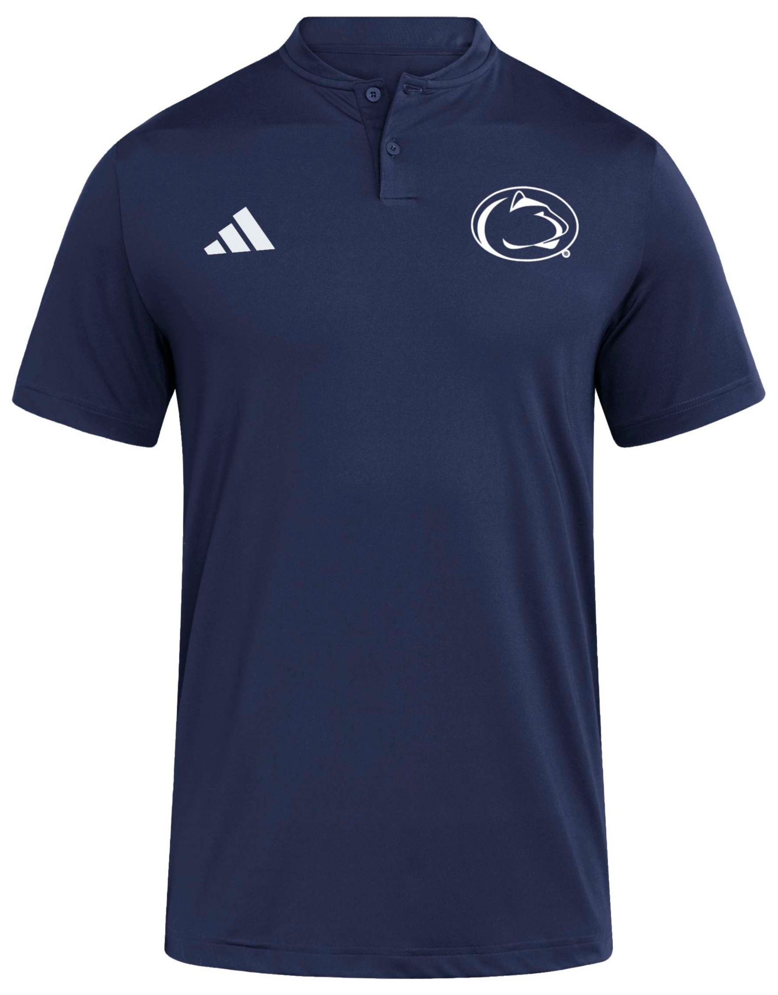 adidas Men's Penn State Nittany Lions Navy Sport Collar Coaches Polo