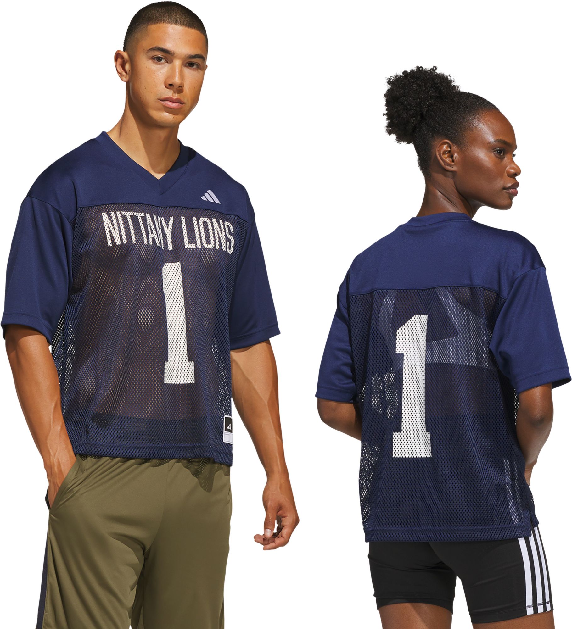 adidas Men's Penn State Nittany Lions Team Navy Blue Tailgate Jersey