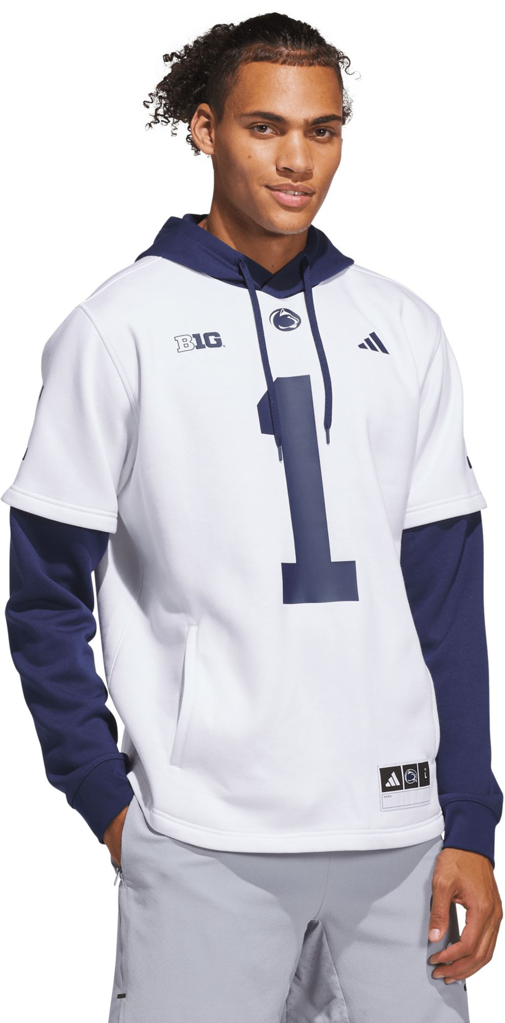 adidas Men's Penn State Nittany Lions Hoodie Jersey