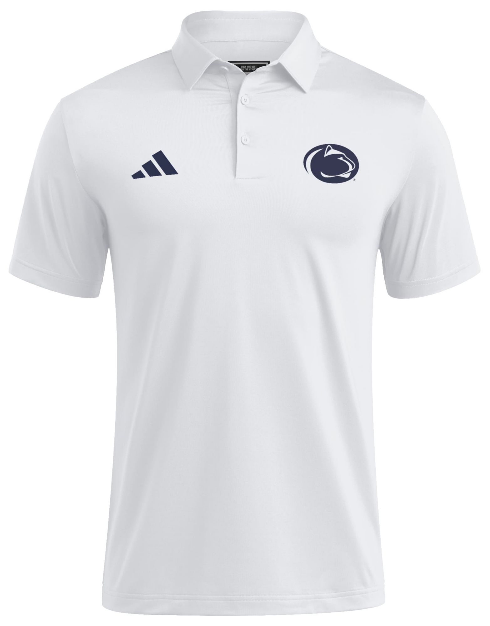 adidas Men's Penn State Nittany Lions White Ultimate Solid Coaches Polo