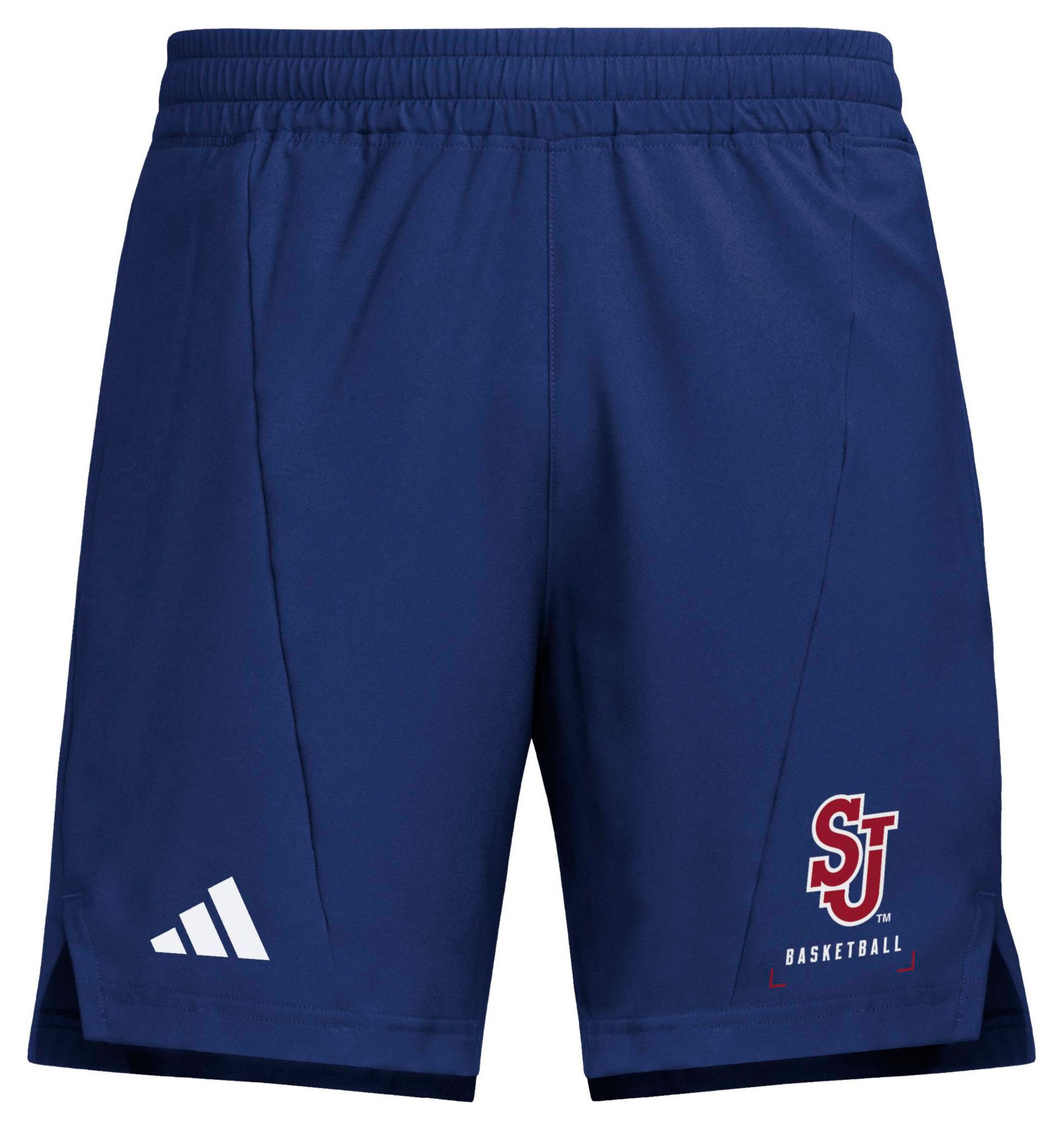 adidas Men's St. John's Red Storm Navy 7" Woven Shorts