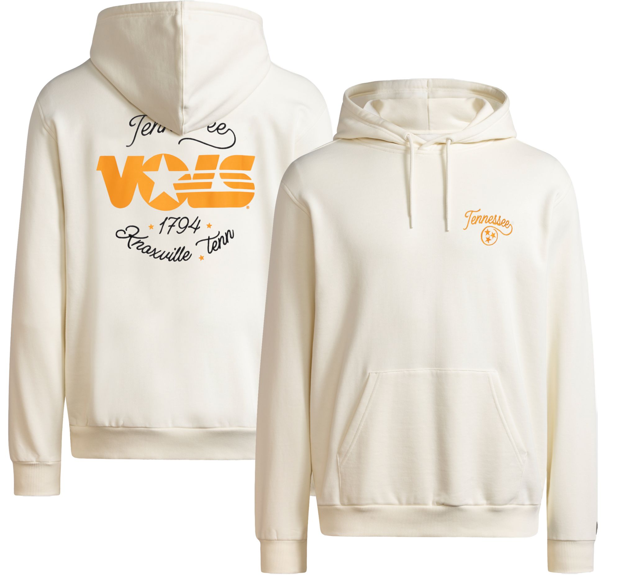adidas Adult Tennessee Volunteers Vintage Vault Cream Pullover Hoodie