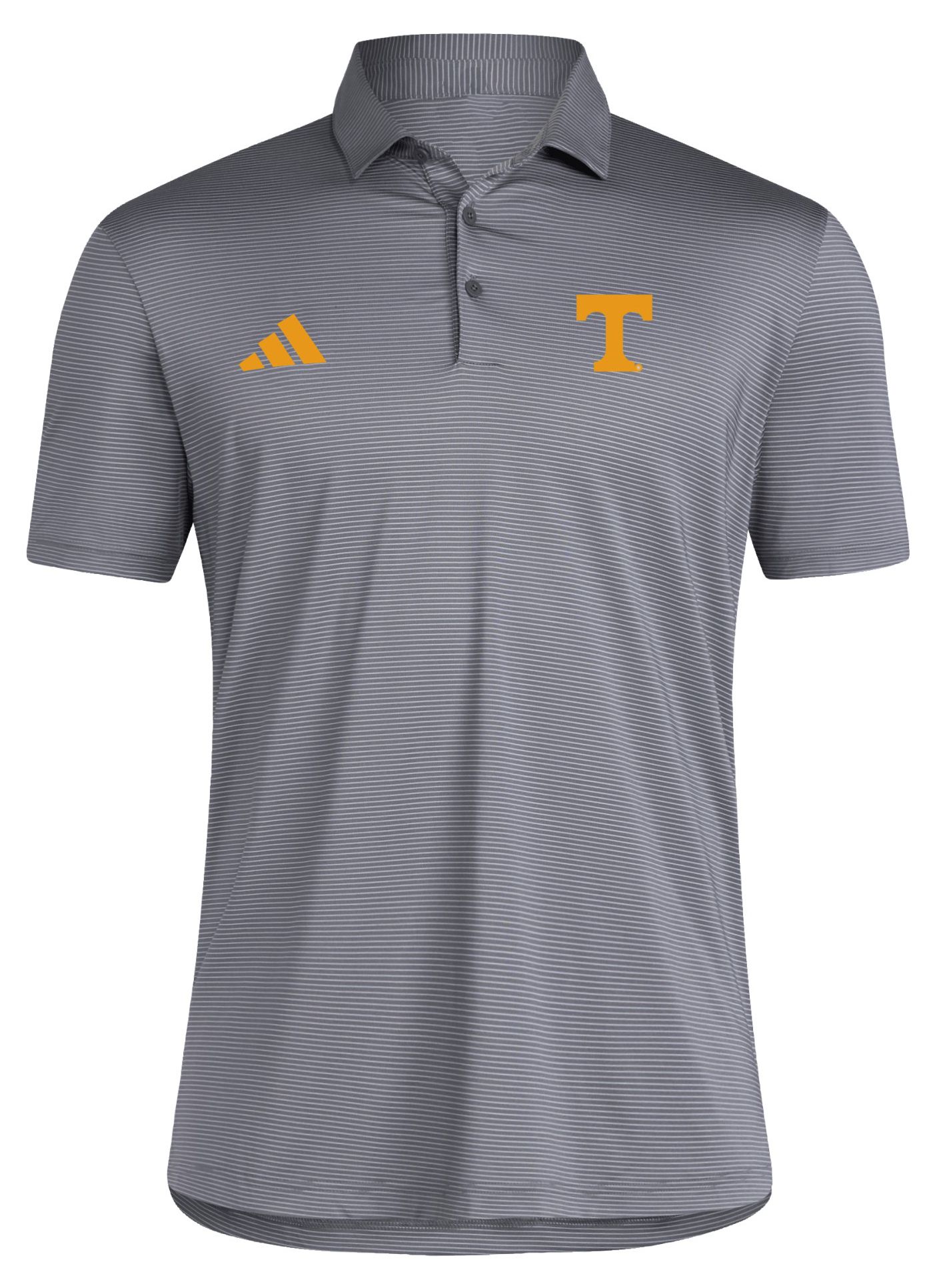 adidas Men's Tennessee Volunteers Gray Ultimate Stripe Coaches Polo