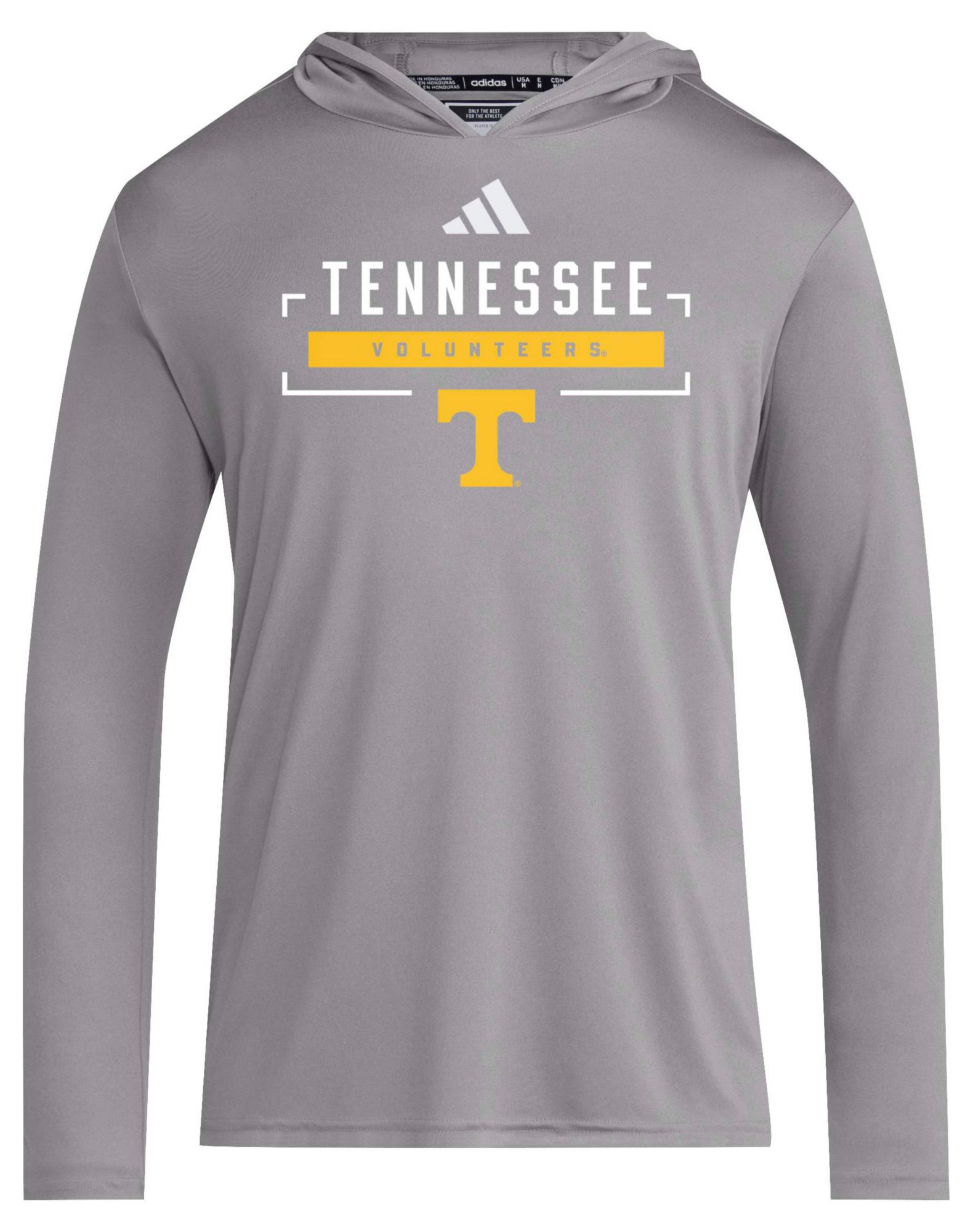 adidas Adult Tennessee Volunteers D4T Grey Lightweight Hoodie