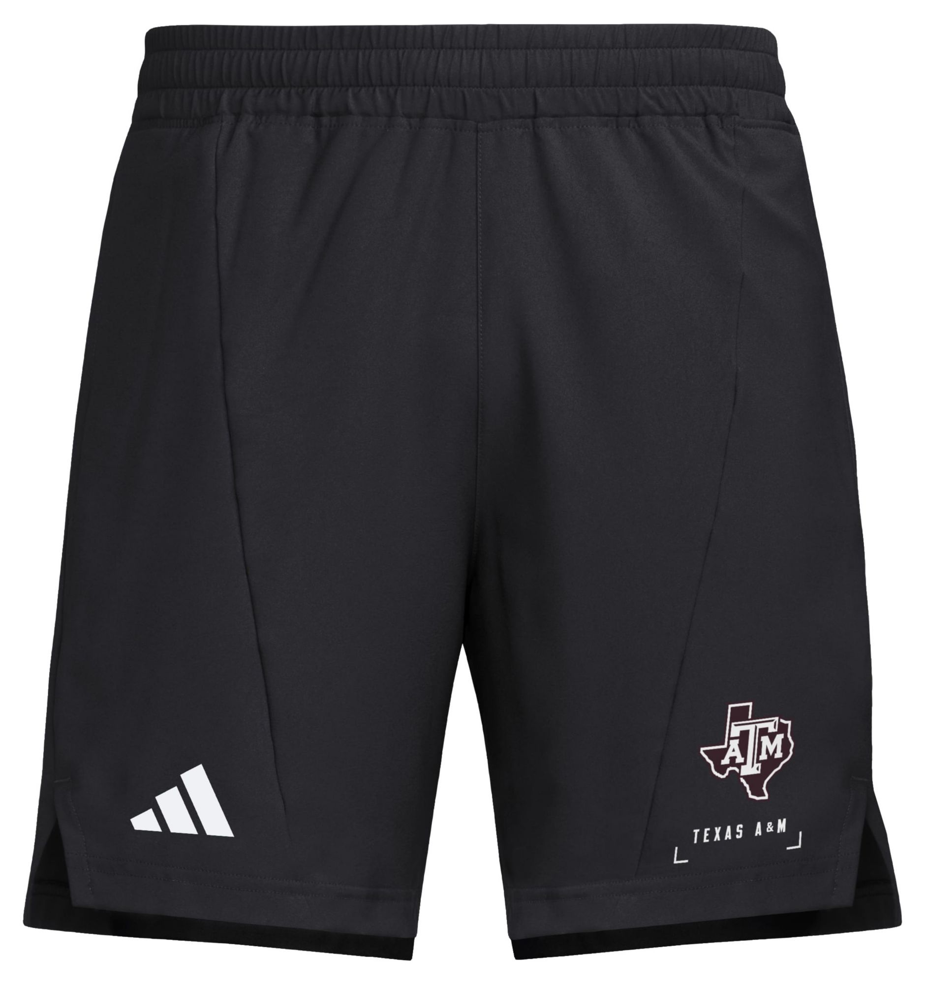 adidas Men's Texas A&amp;M Aggies Black 7" Woven Shorts