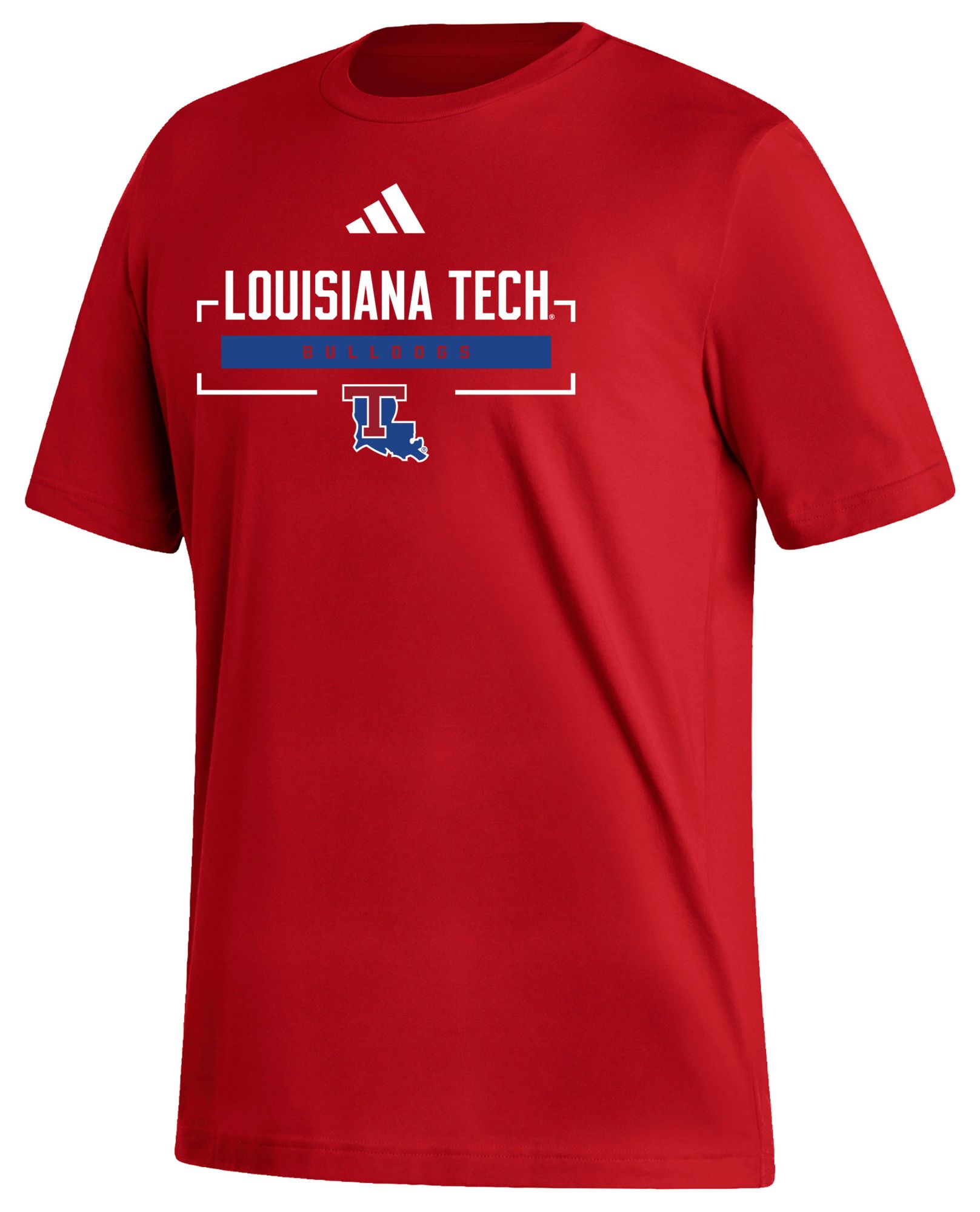 adidas Men's Louisiana Tech Bulldogs Red Fresh Icon T-Shirt
