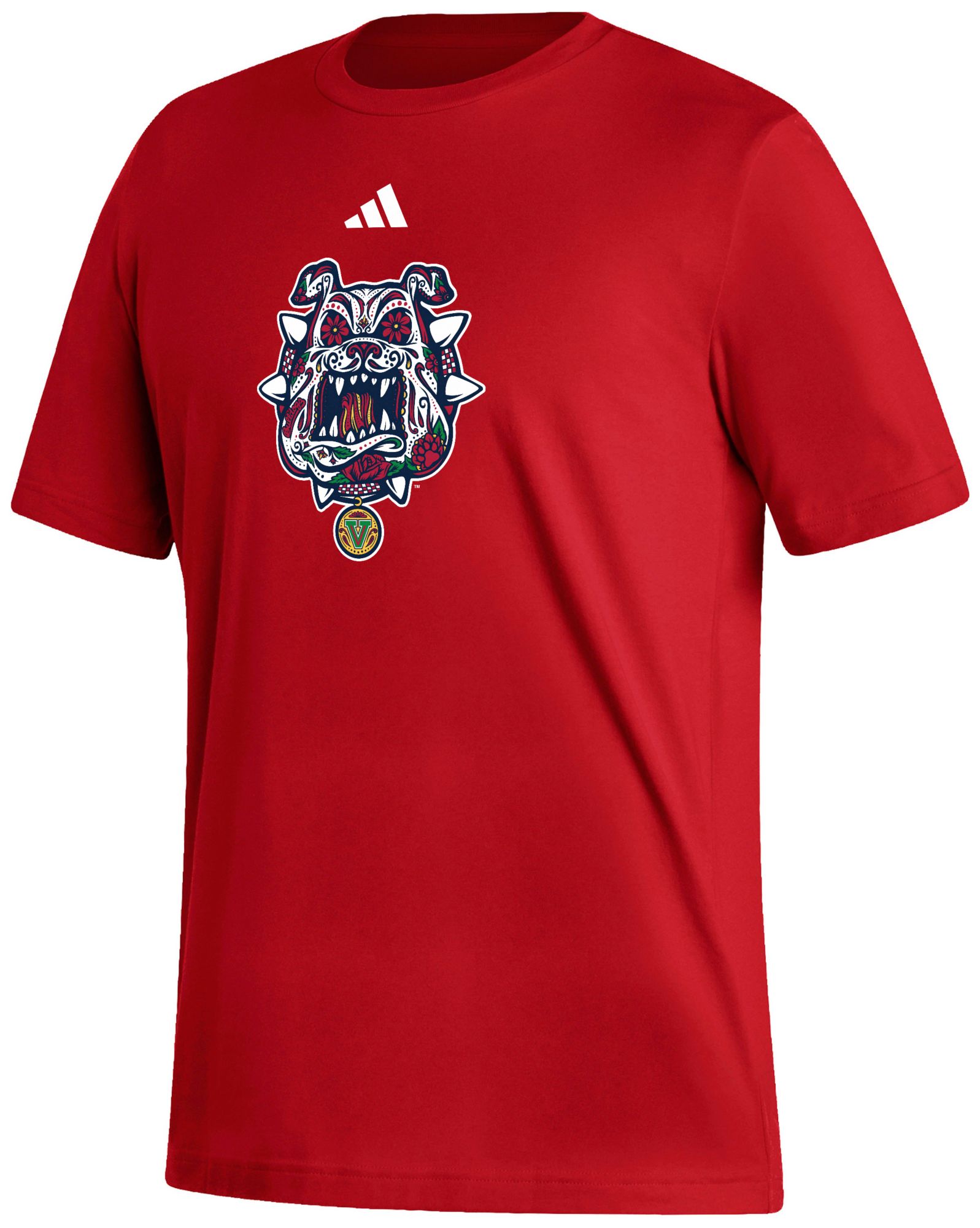 adidas Men's Fresno State Bulldogs Red Hispanic Heritage T-Shirt