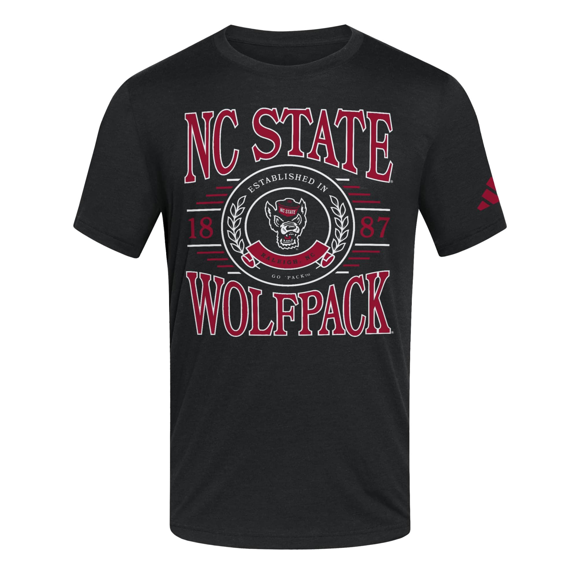 adidas Men's NC State Wolfpack Striped Graphic T-Shirt