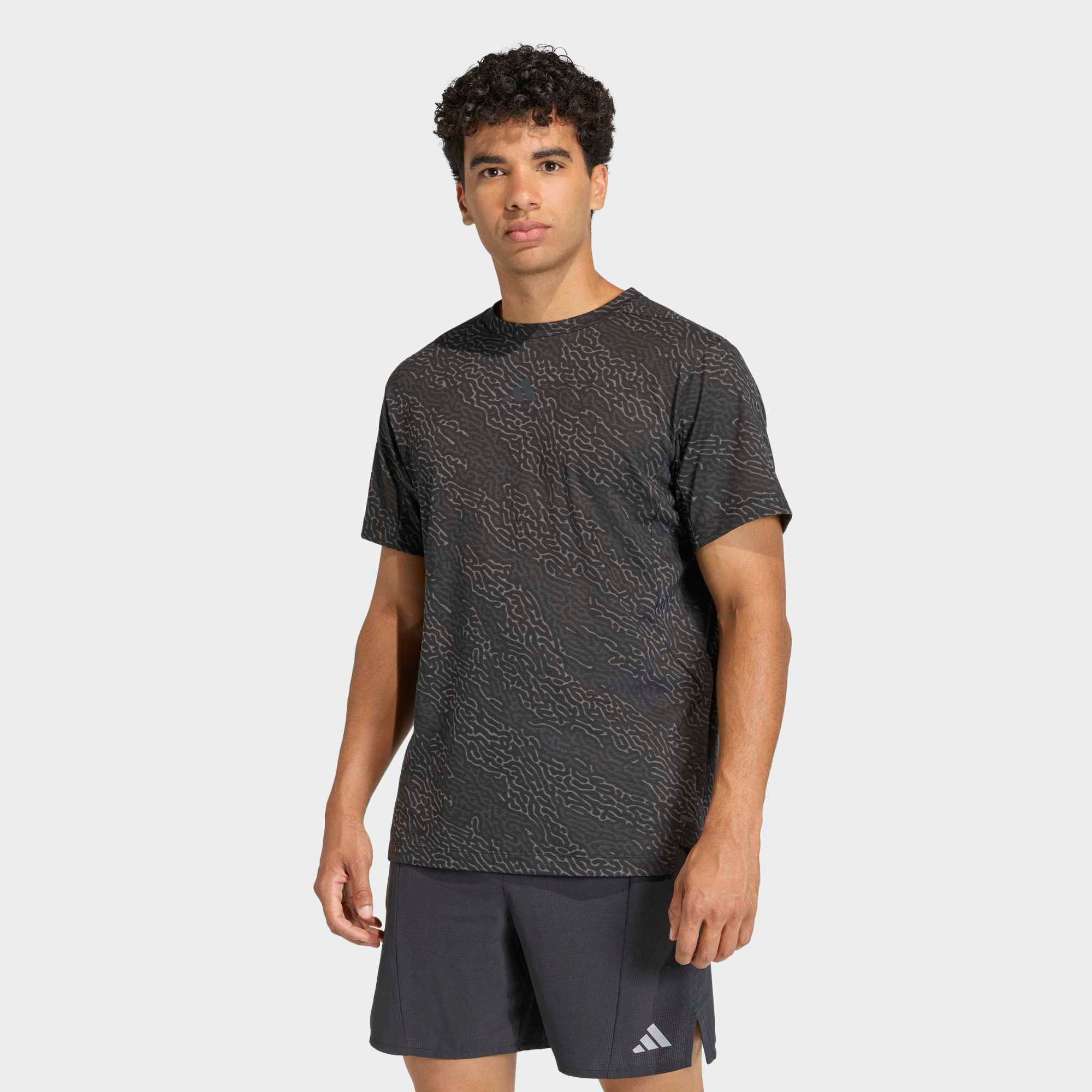 adidas Men's Designed for Training Power Allover Print T-Shirt