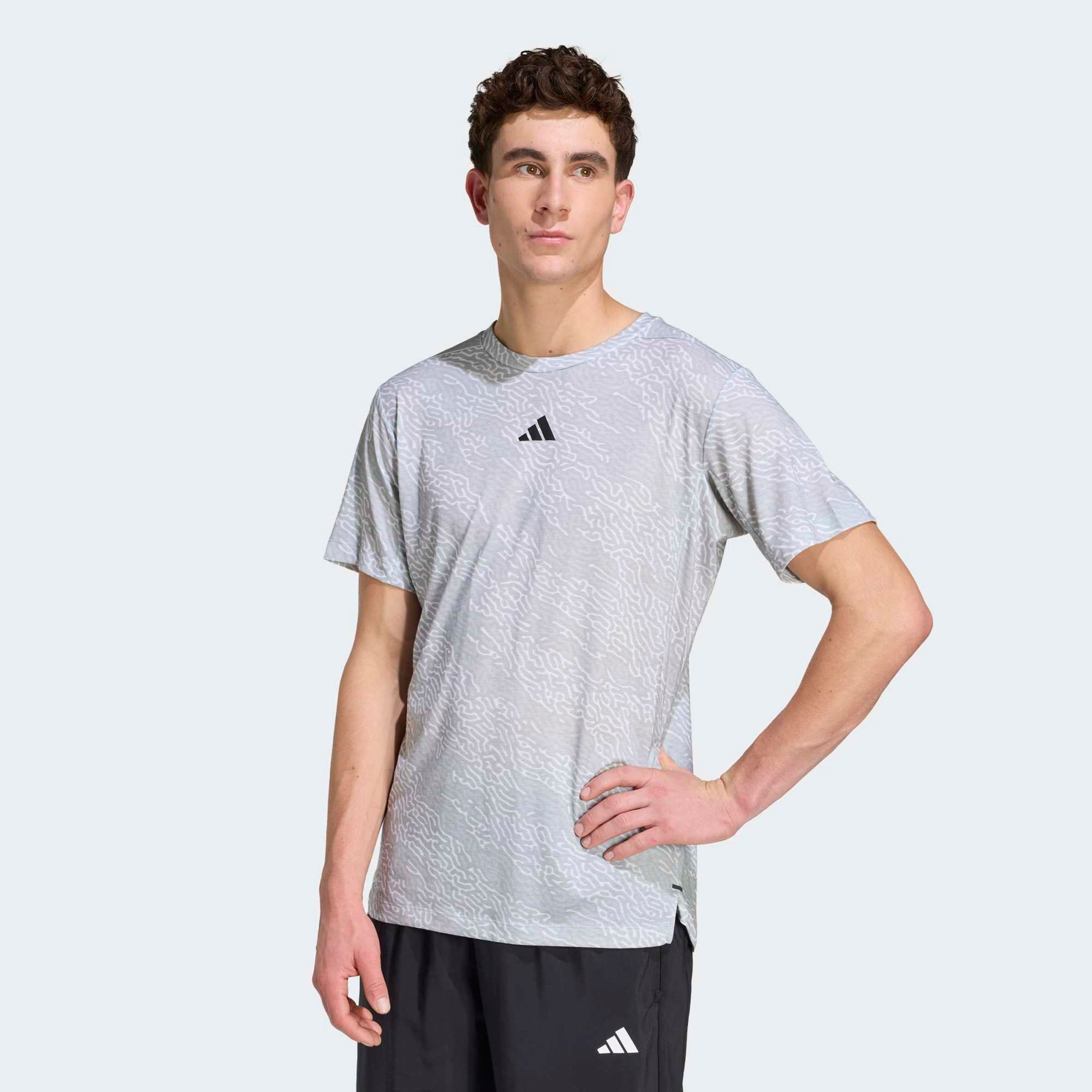adidas Men's Designed for Training Power Allover Print T-Shirt