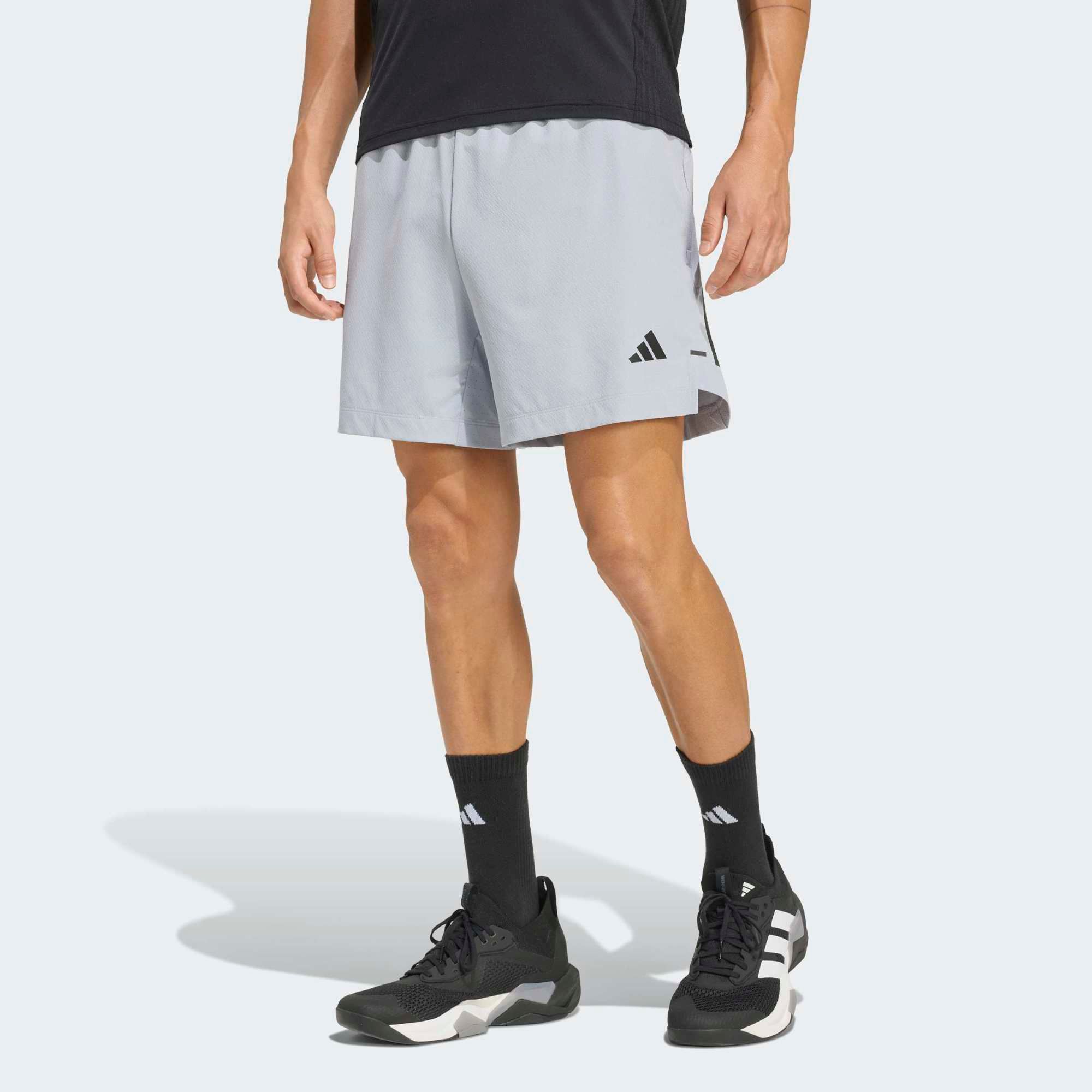 adidas Men's Designed for Training PrimeLift 3-Stripes 5'' Shorts